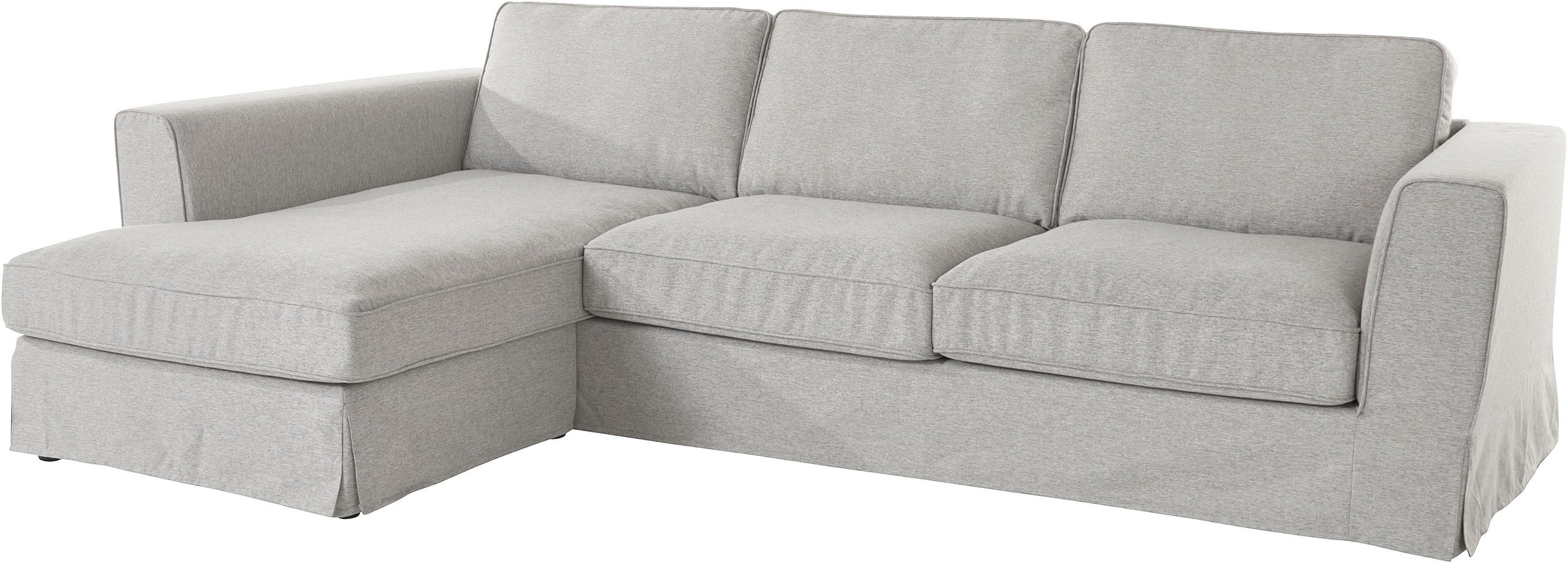 Timbers Ecksofa »Vintage L-Form«, 3-Sitzer Polsterecke im Landhausstil, mit abnehmbarer Husse