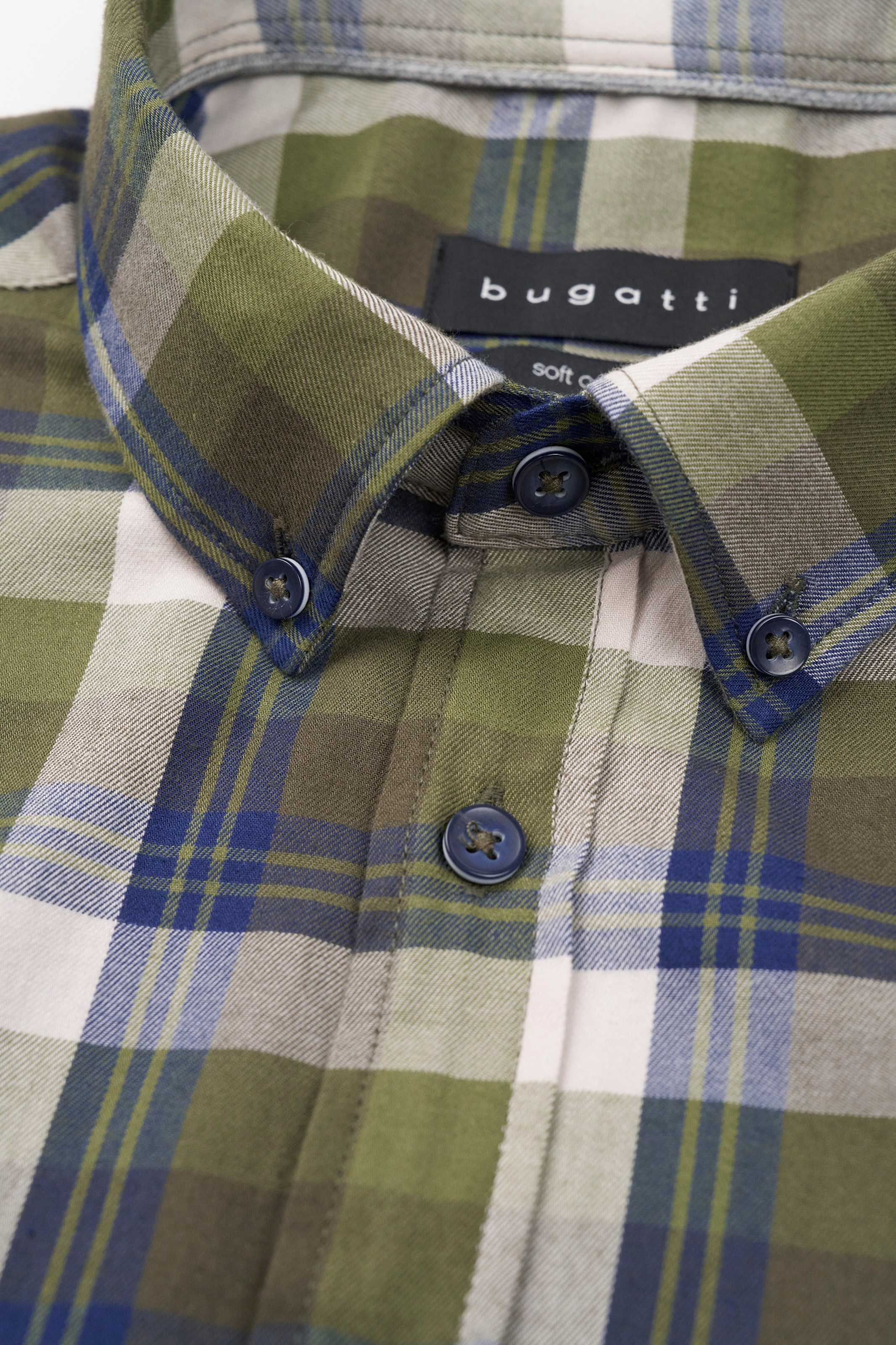 bugatti Langarmhemd, mit Brusttasche