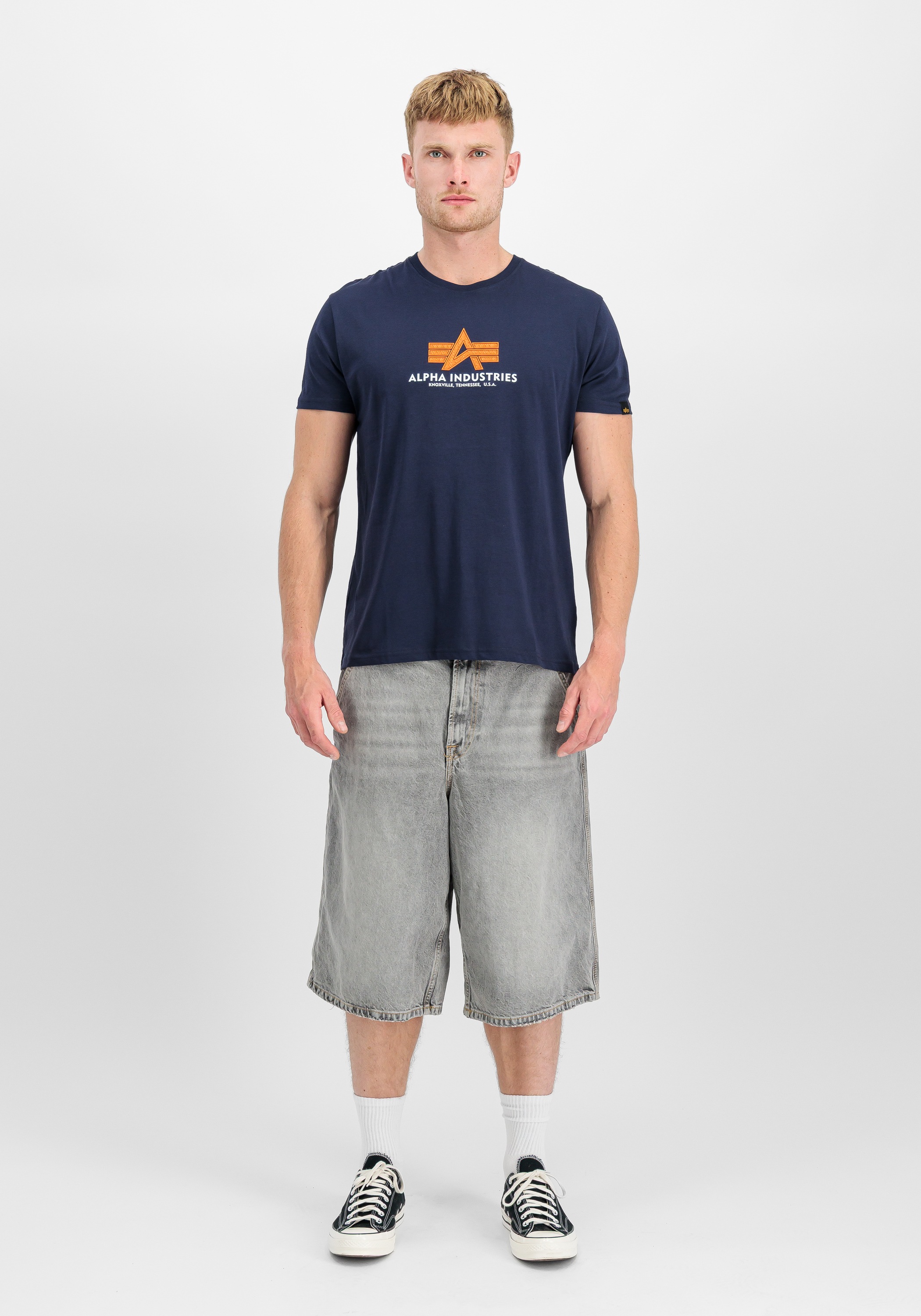 Alpha Industries T-Shirt »Alpha Industries Men - T-Shirts Basic T-Shirt BL Rubber«