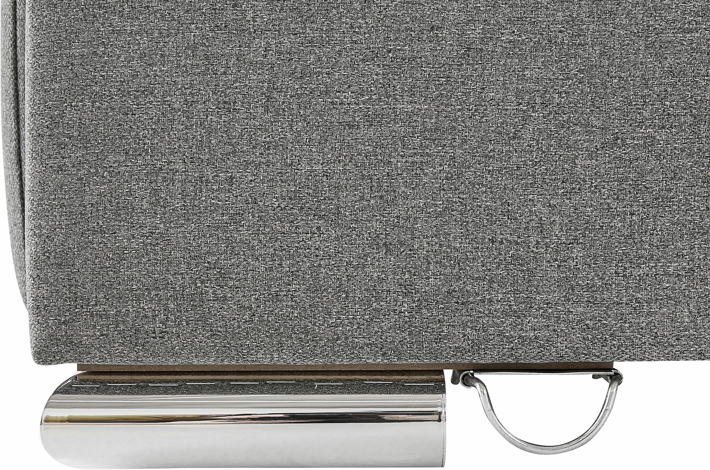 INOSIGN Ecksofa »Boxspringbett Night & Day L-Form mit Dauer-Schlaffunktion mit Armlehne«, mit Boxspring-Bettfunktion 180x200 cm und Bettkasten, Dauerschläfer!