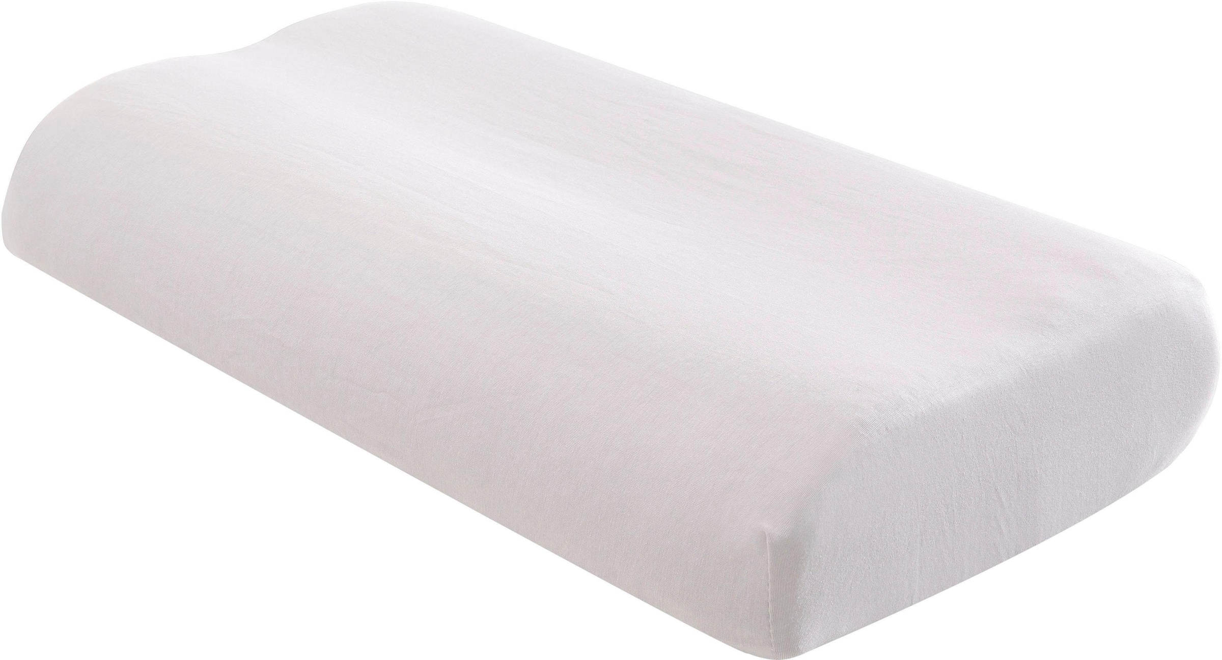 Bild von my home Kissenbezüge »Nackenstützkissen 2 Stück, Gesundheitskisssen, Ergokissen, Stützkissen, Obermaterial: 95% Baumwolle, 5% Elasthan, flexible Spannbezug, mit Gummizug, Unterstützt Cotton made in Africa«, (2 St.)