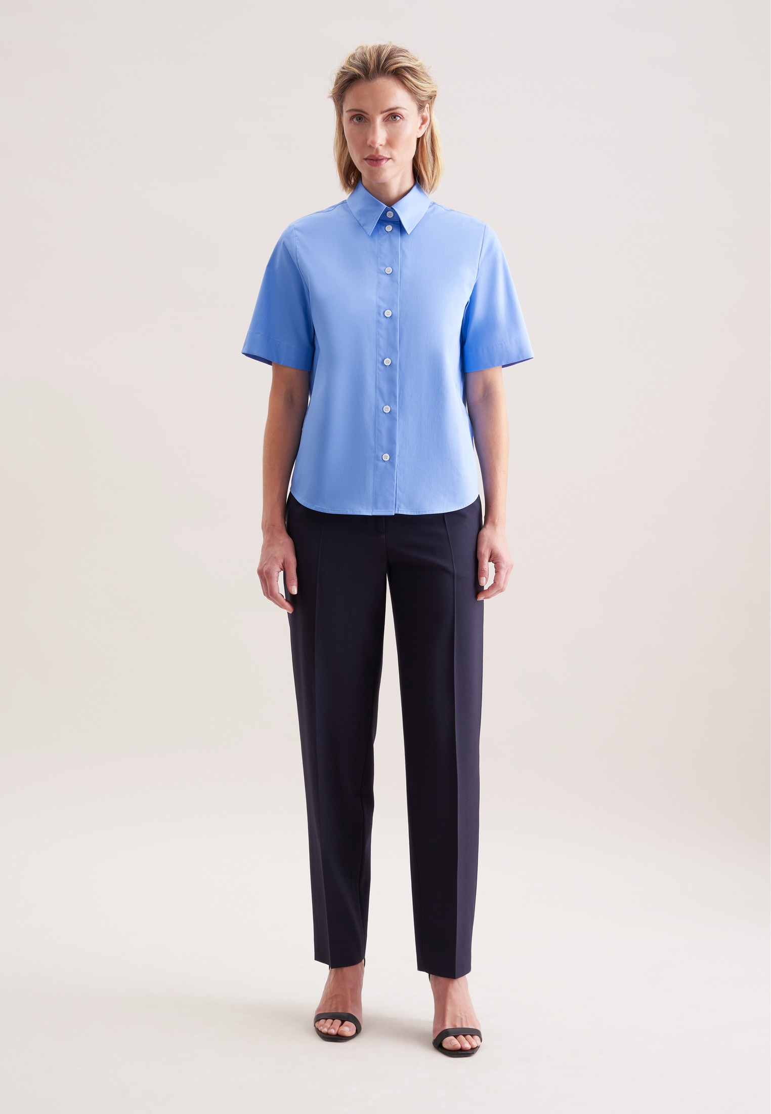 seidensticker Hemdbluse »Schwarze Rose« 1/2 Uni