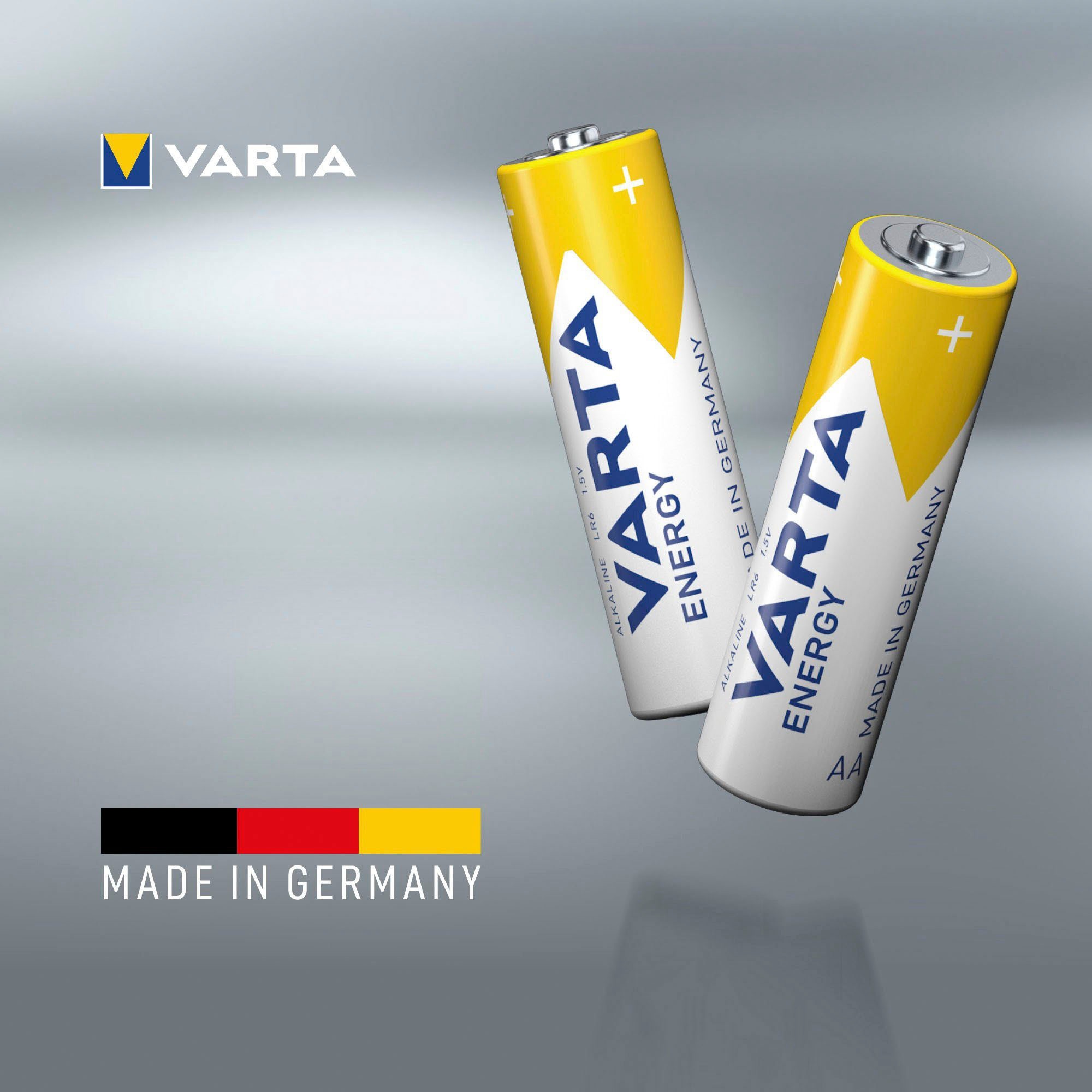 VARTA Batterie »30er Pack Energy AA Mignon LR6 Alkaline - Made in Germany«, LR06, (30 St.), bis zu 5 Jahren lagerfähig