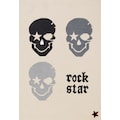 Rock STAR Baby Kinderteppich »RN2383-2«, rechteckig, 15 mm Höhe, handgearbeiteter Konturenschnitt, 80% Wollanteil, Kinder- und Jugendzimmer