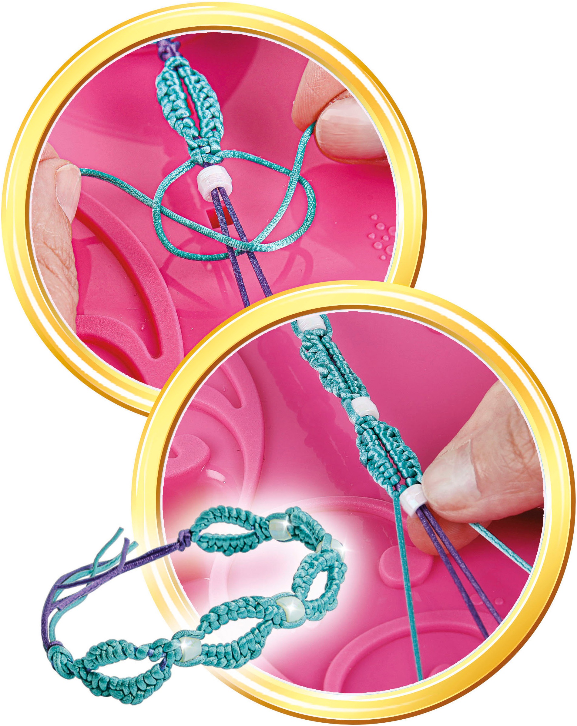 Clementoni® Kreativset »Crazy Chic, Freundschafts-Armbänder« Made in Europe