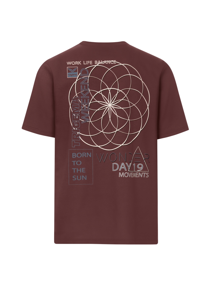 Trigema T-Shirt »TRIGEMA Heavy Oversized T-Shirt mit großem Backprint«, (1 tlg.)
