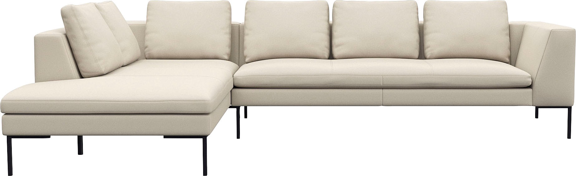 FLEXLUX Ecksofa »Loano, superbequemer Sitzkomfort durch Kaltschaum im Sitz, günstig online kaufen
