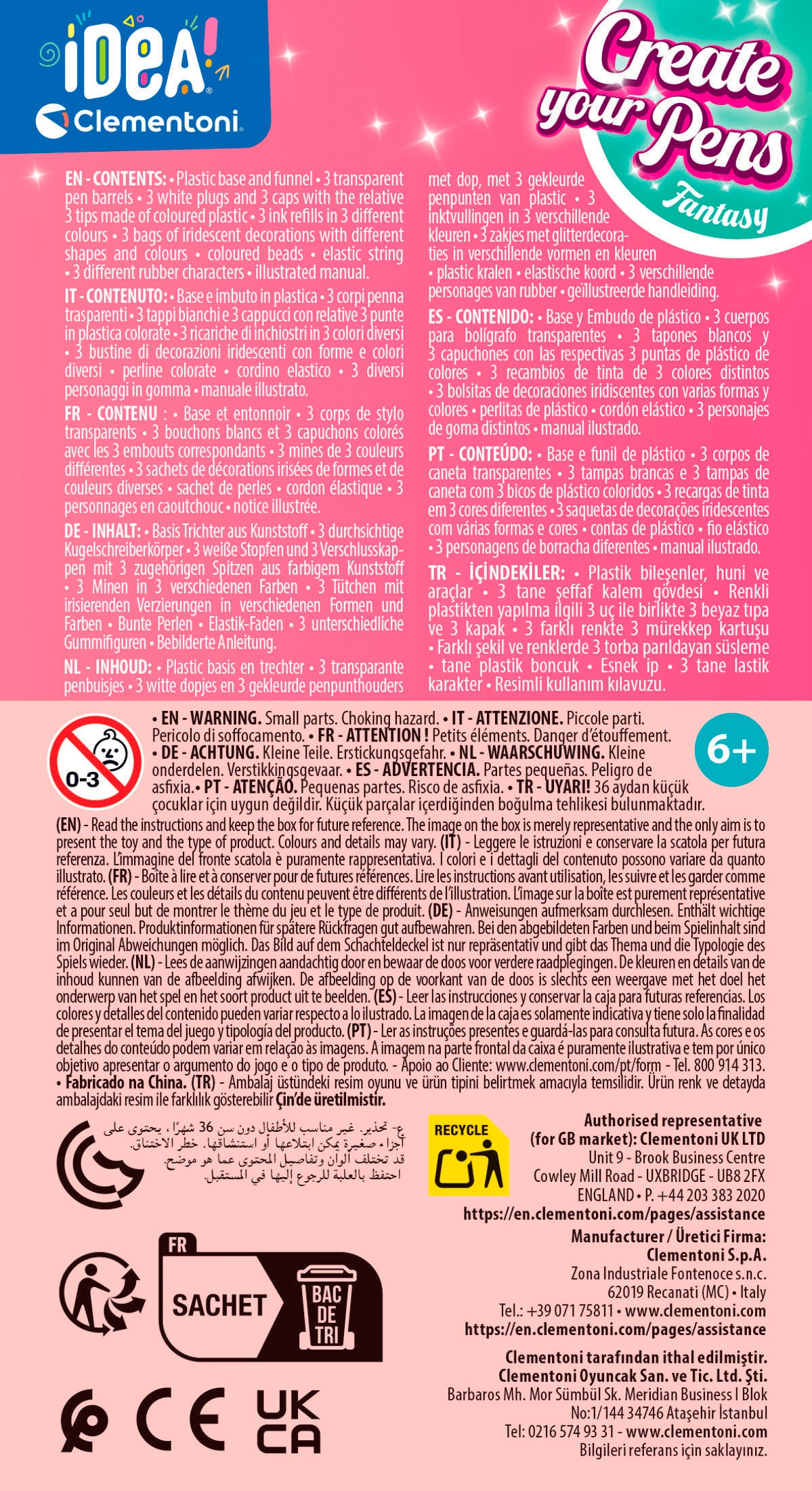 Clementoni® Kreativset »Idea, Deine Stift-Kreationen - Fantasy«