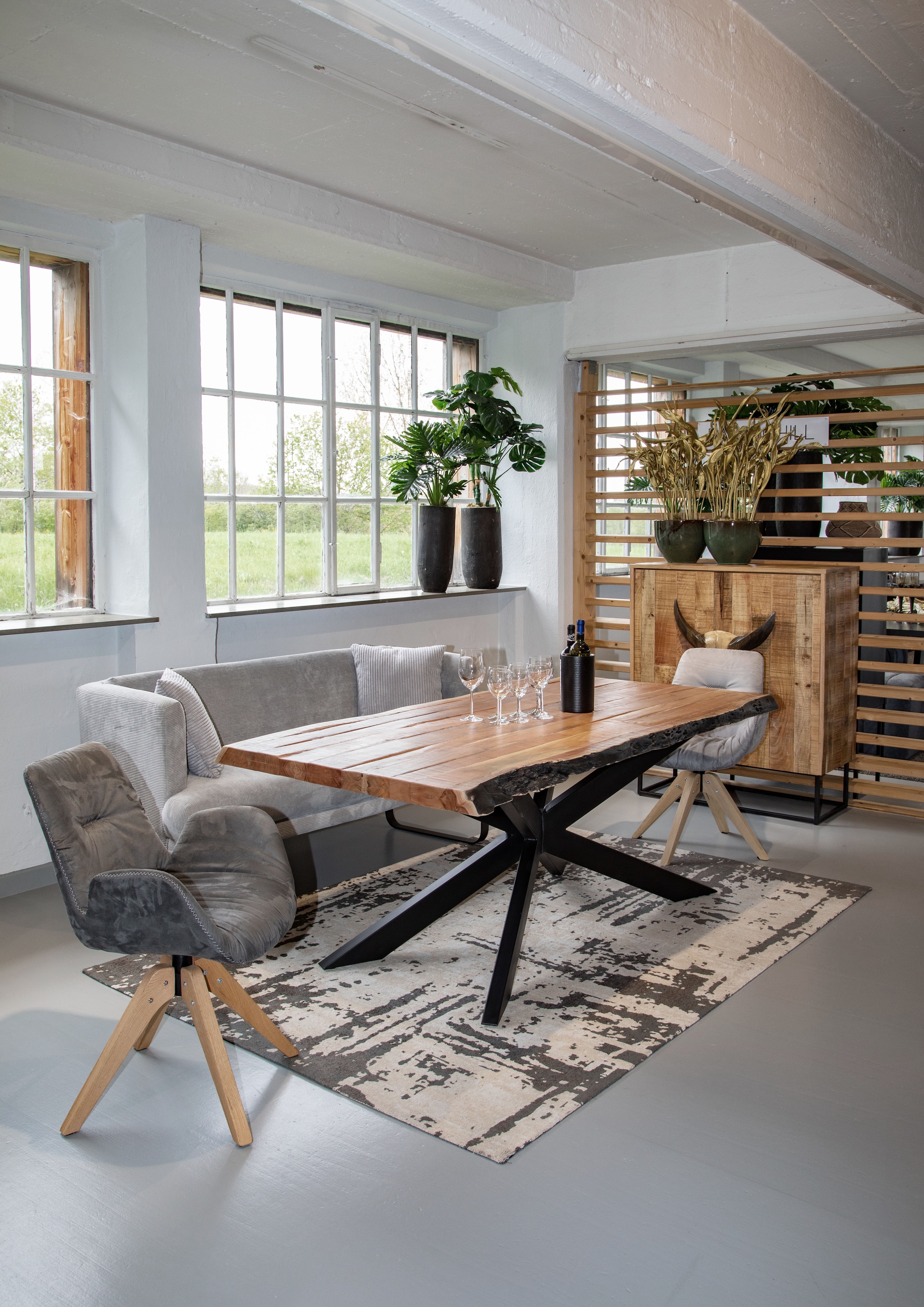 Gutmann Factory Küchensofa, Breite 170 cm, Metallfüße