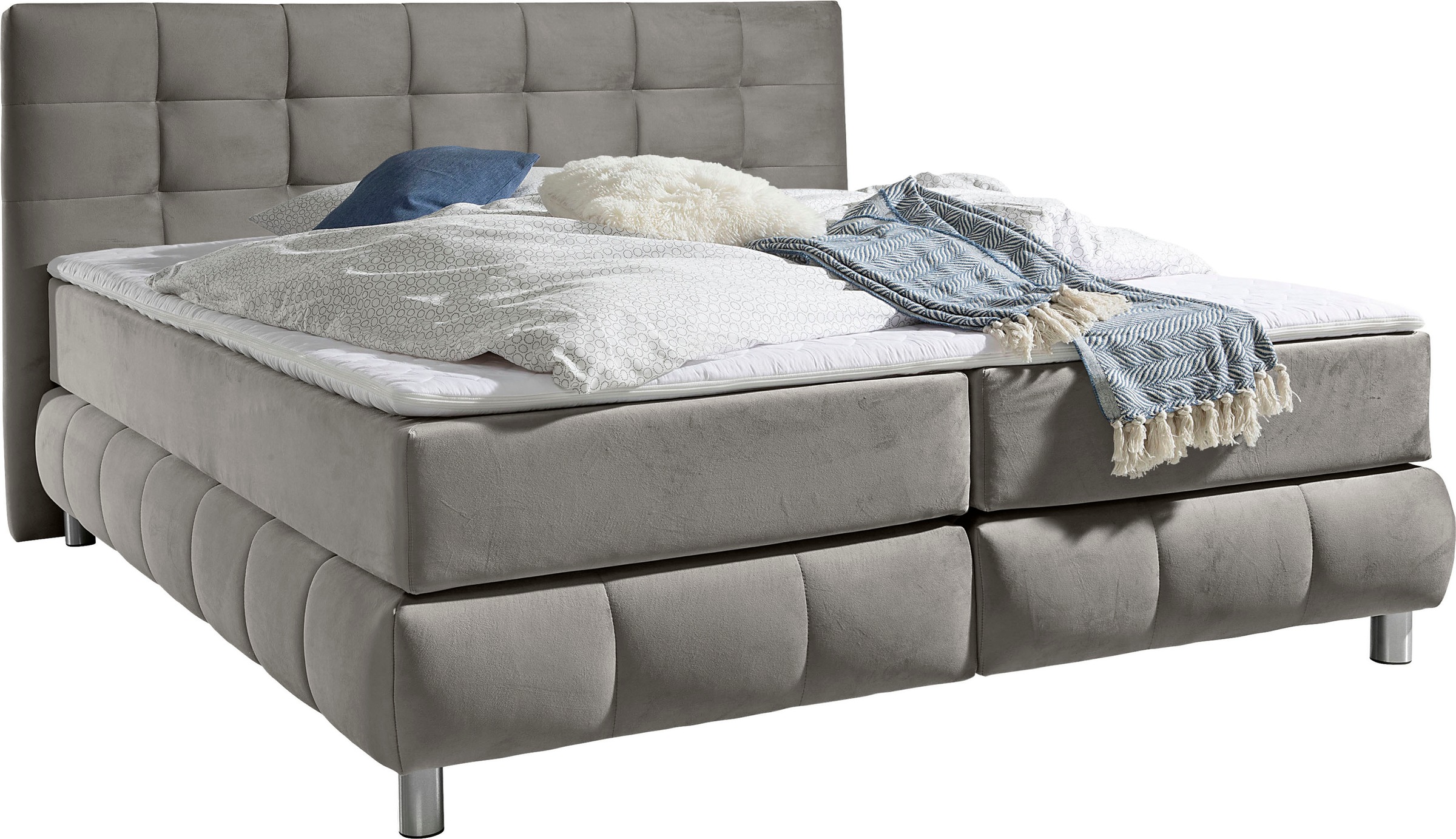 andas Boxspringbett "Salo" incl. Topper, 6 Breiten, 2 Härtegrade, TFK auch günstig online kaufen