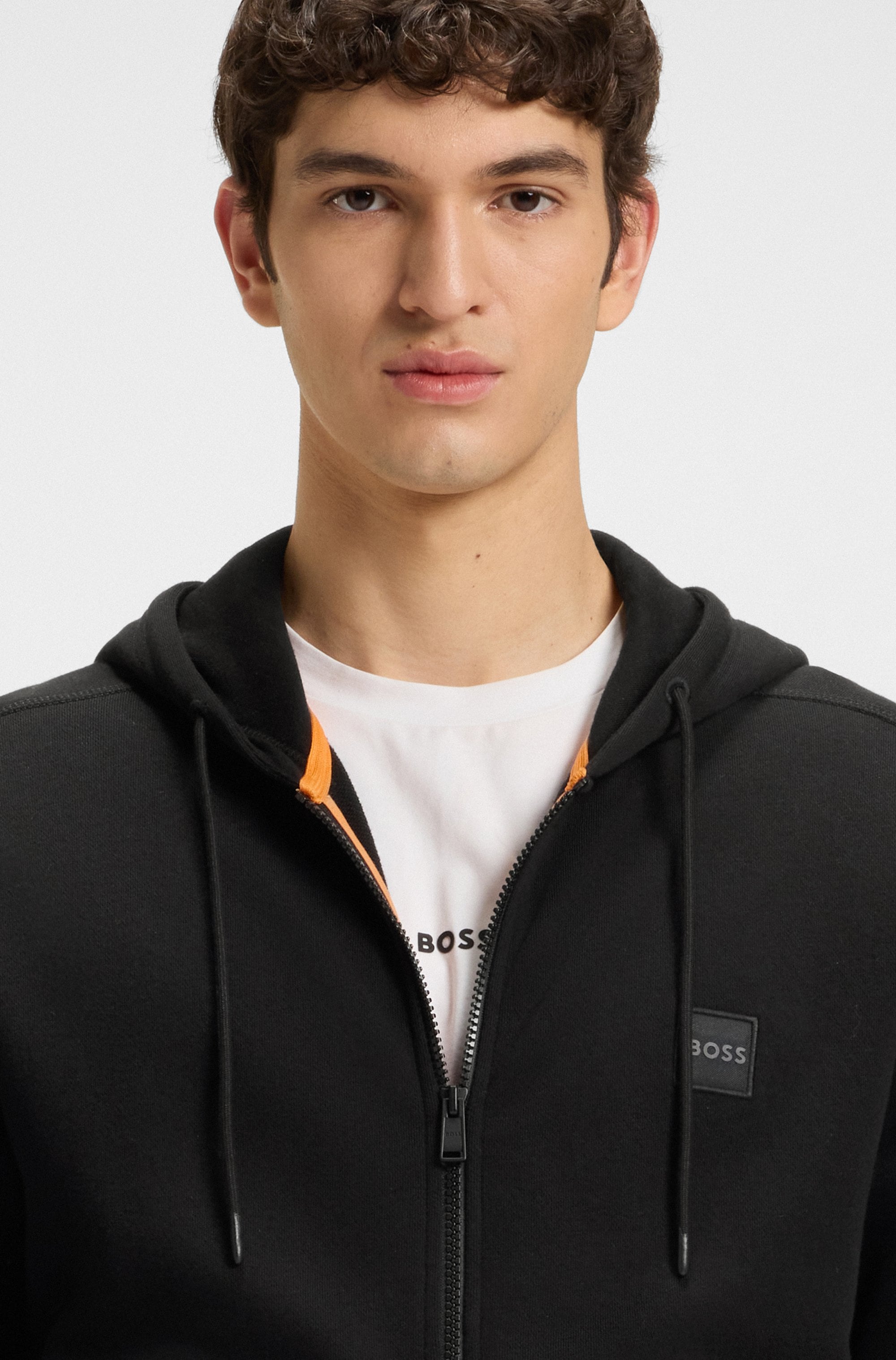 BOSS ORANGE Kapuzensweatjacke »Zetalky« mit Kängurutasche