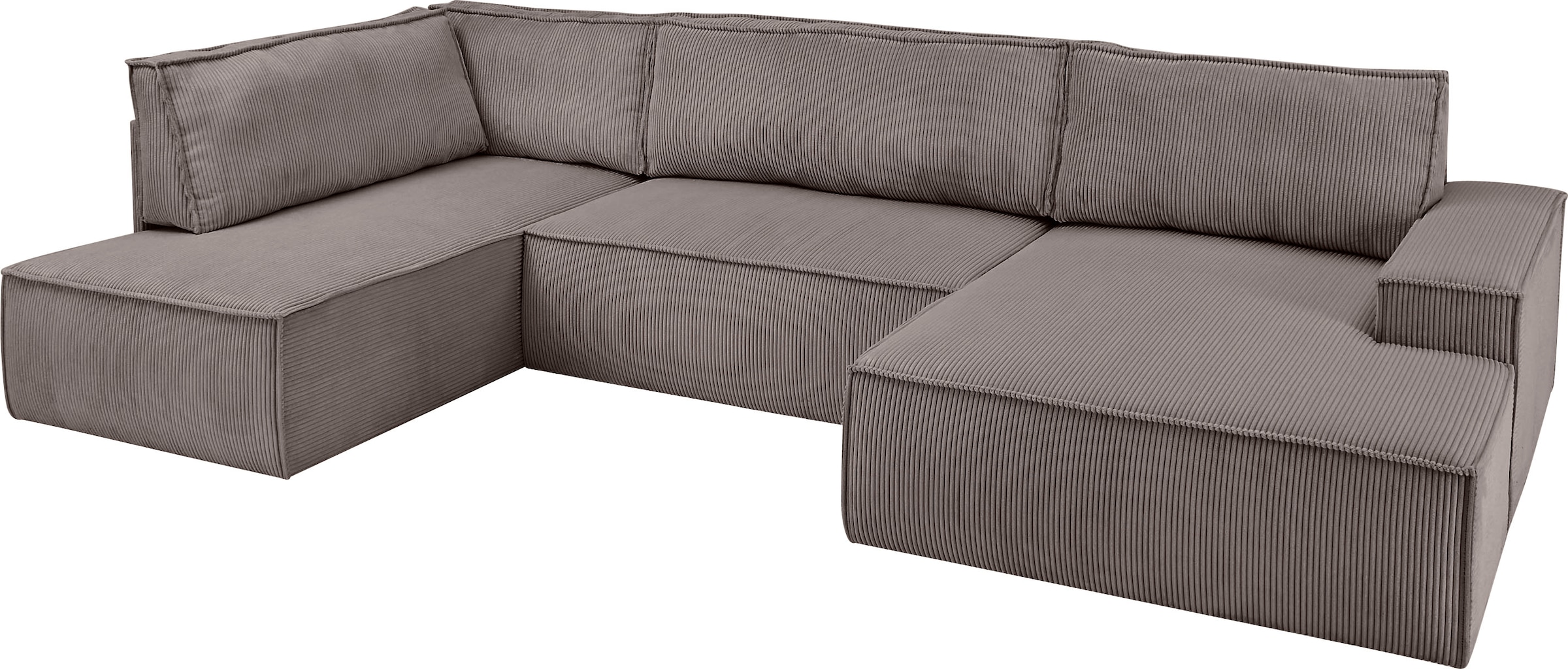Home affaire Wohnlandschaft »SHERWOOD 329 cm, U-Form, Schlafsofa,«