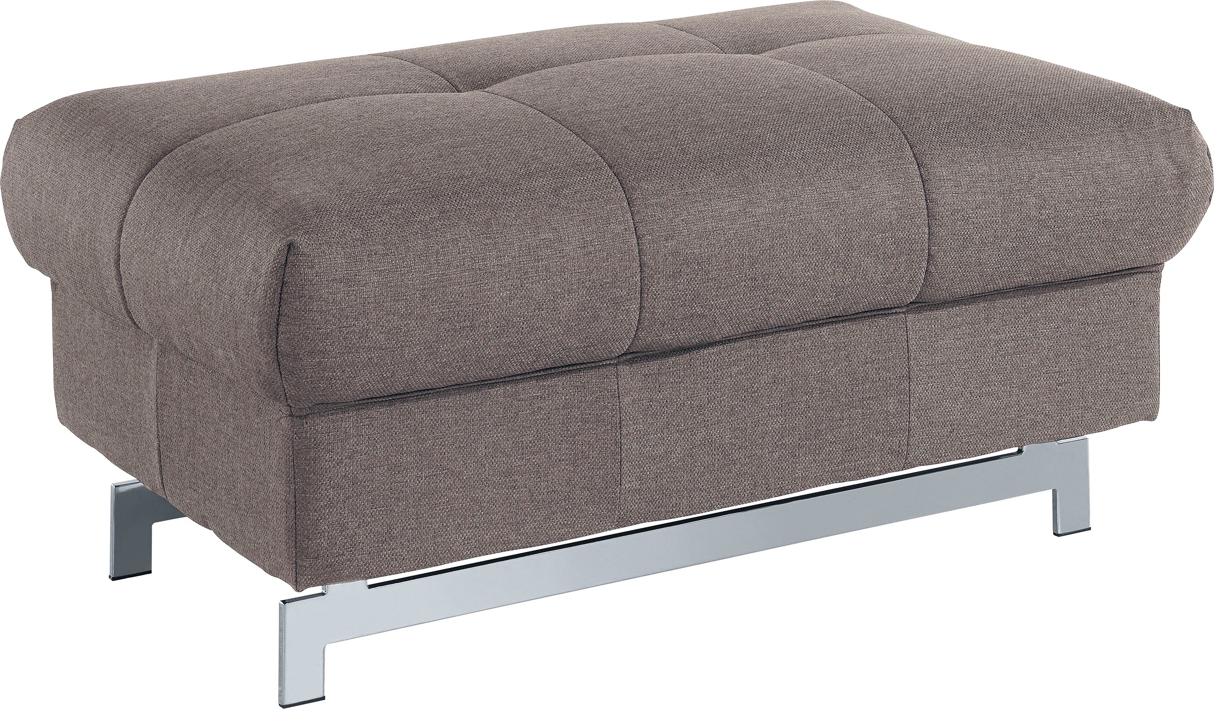 COTTA Polstergarnitur »Chef L-Form«, (Set, 2 tlg.), Set bestehend aus: Ecksofa mit Kopfteilverstellung & Hocker