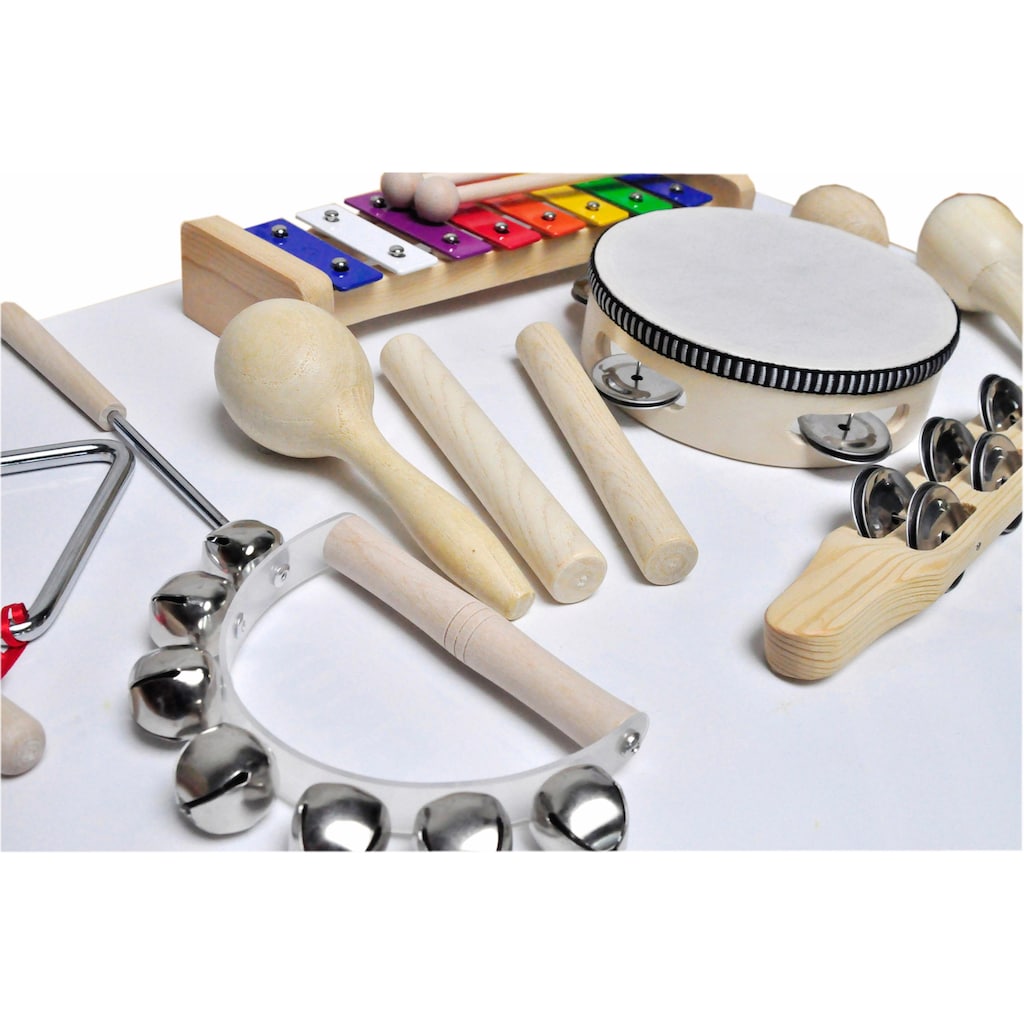 Clifton Trommel »9 teiliges Kinder Percussion Set mit CD«