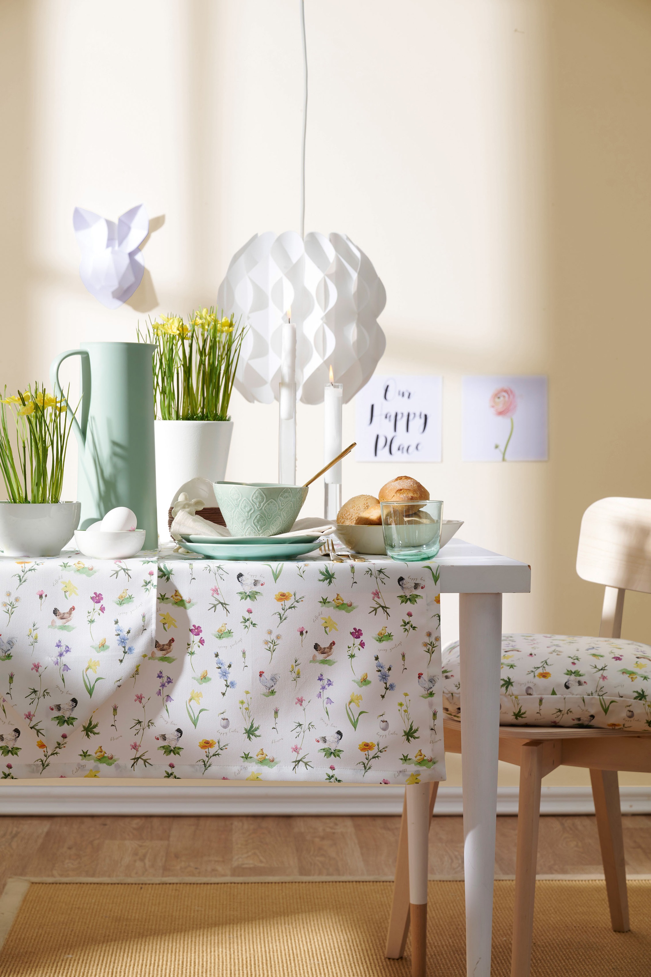 APELT Mitteldecke »6412 HAPPY EASTER, Osterdeko, Ostern« Digitaldruck, mit günstig online kaufen