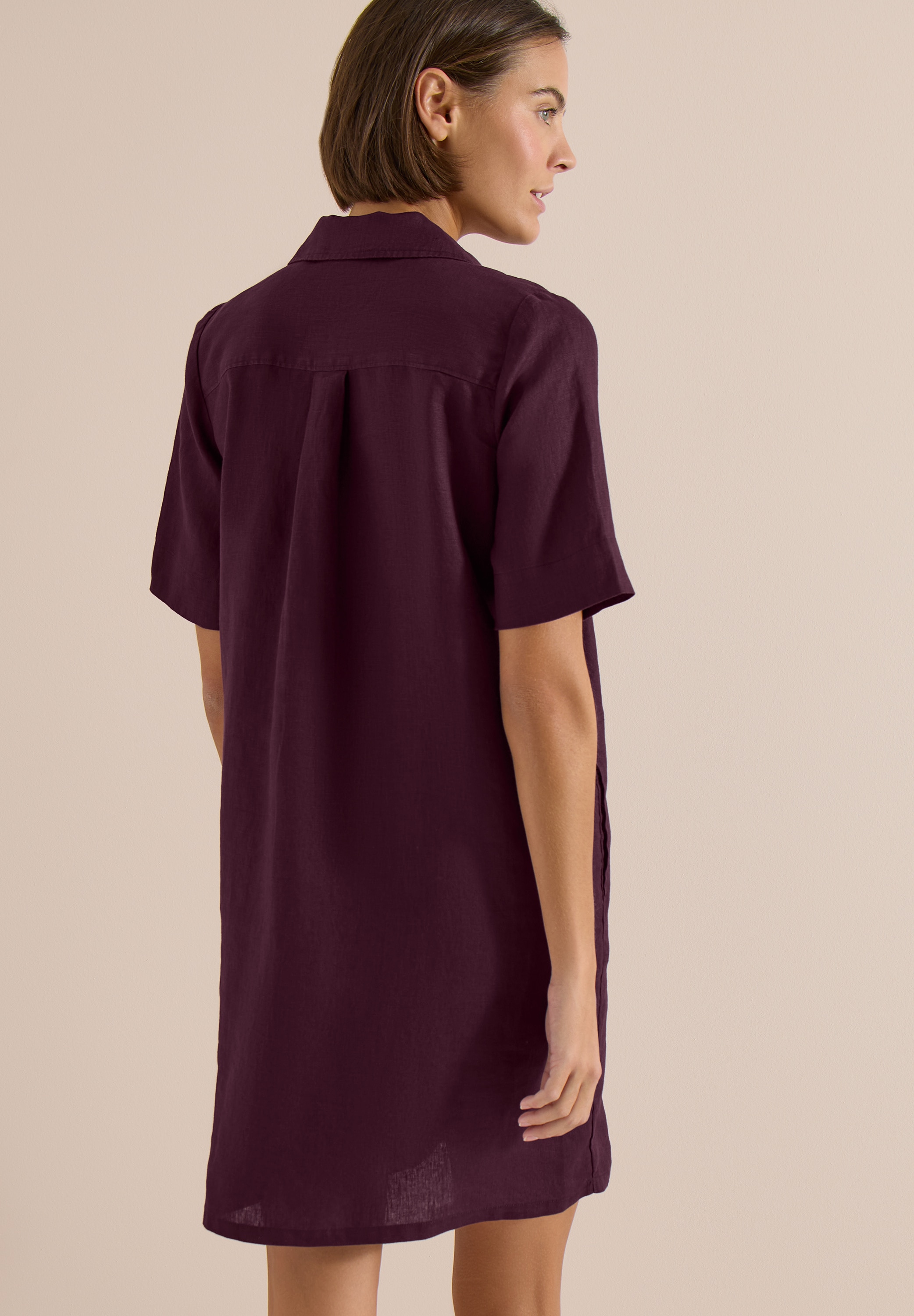 Cecil Blusenkleid Eingrifftaschen Sommerkleid aus Leinen
