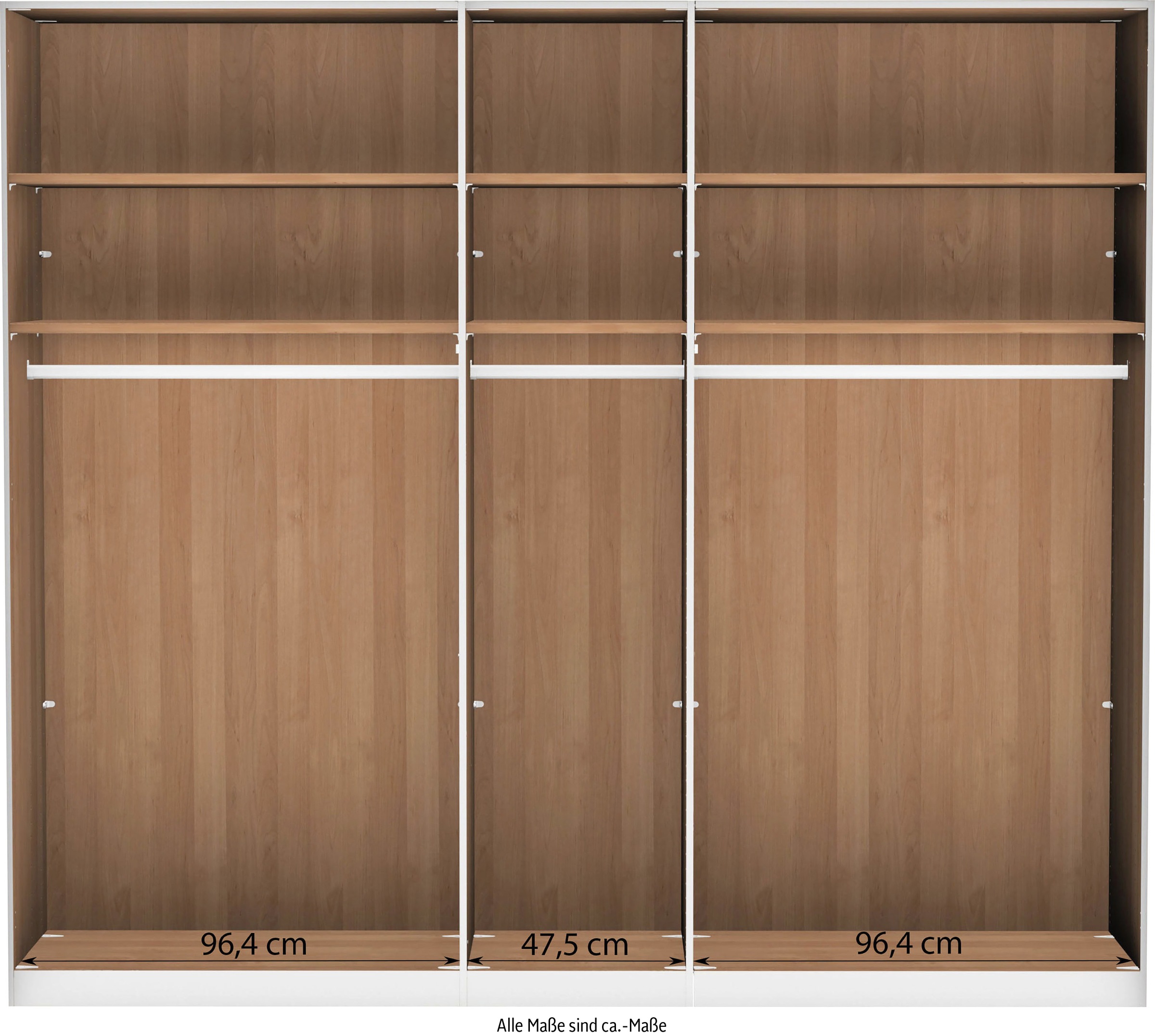 WIEMANN Drehtürenschrank »Cardiff, Massivholztüren in Kombination mit Glas- oder Spiegeltüren«, (4 Breiten, 2 Höhen 216/236cm auswählbar), hochwertiges Design in langlebiger Qualität, viel Stauraum