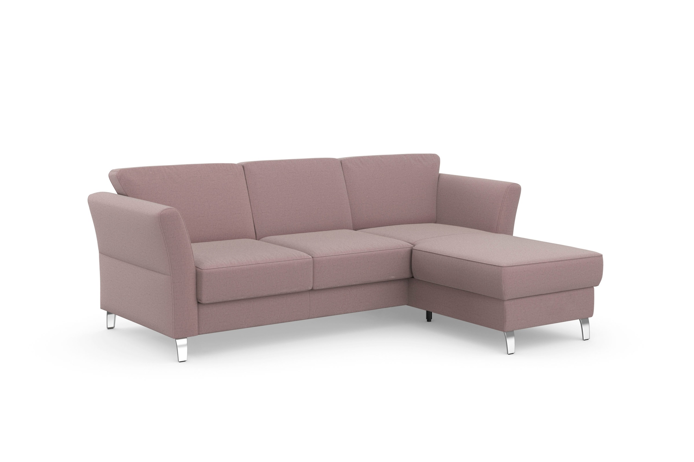 sit&more Ecksofa »Visby L-Form«, wahlweise mit Bettfunktion und Bettkasten, frei im Raum stellbar