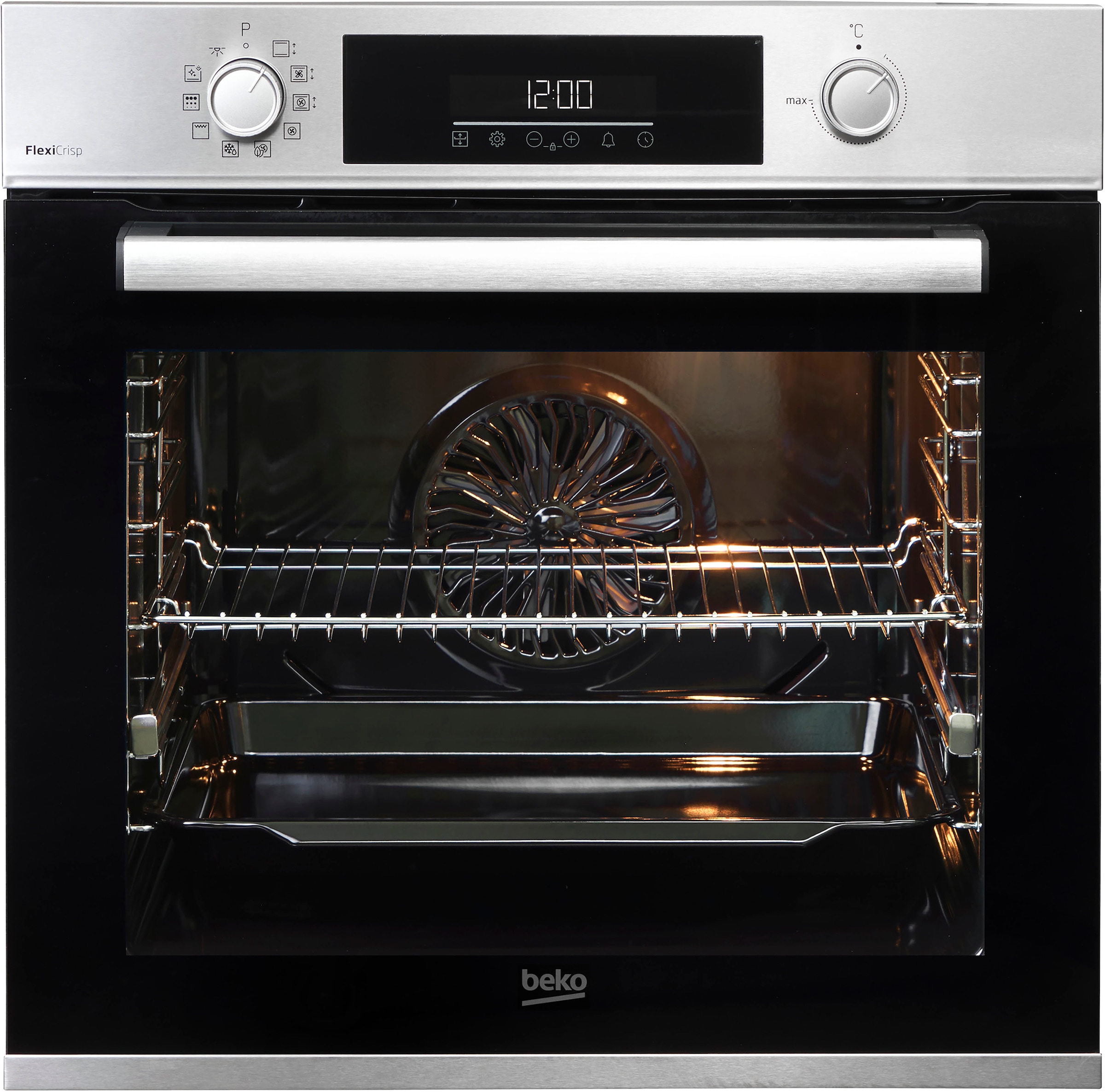 BEKO Backofen-Set »BBSM12320XMPEF« mit 1-fach-Teleskopauszug Pyrolyse-Selbstreinigung