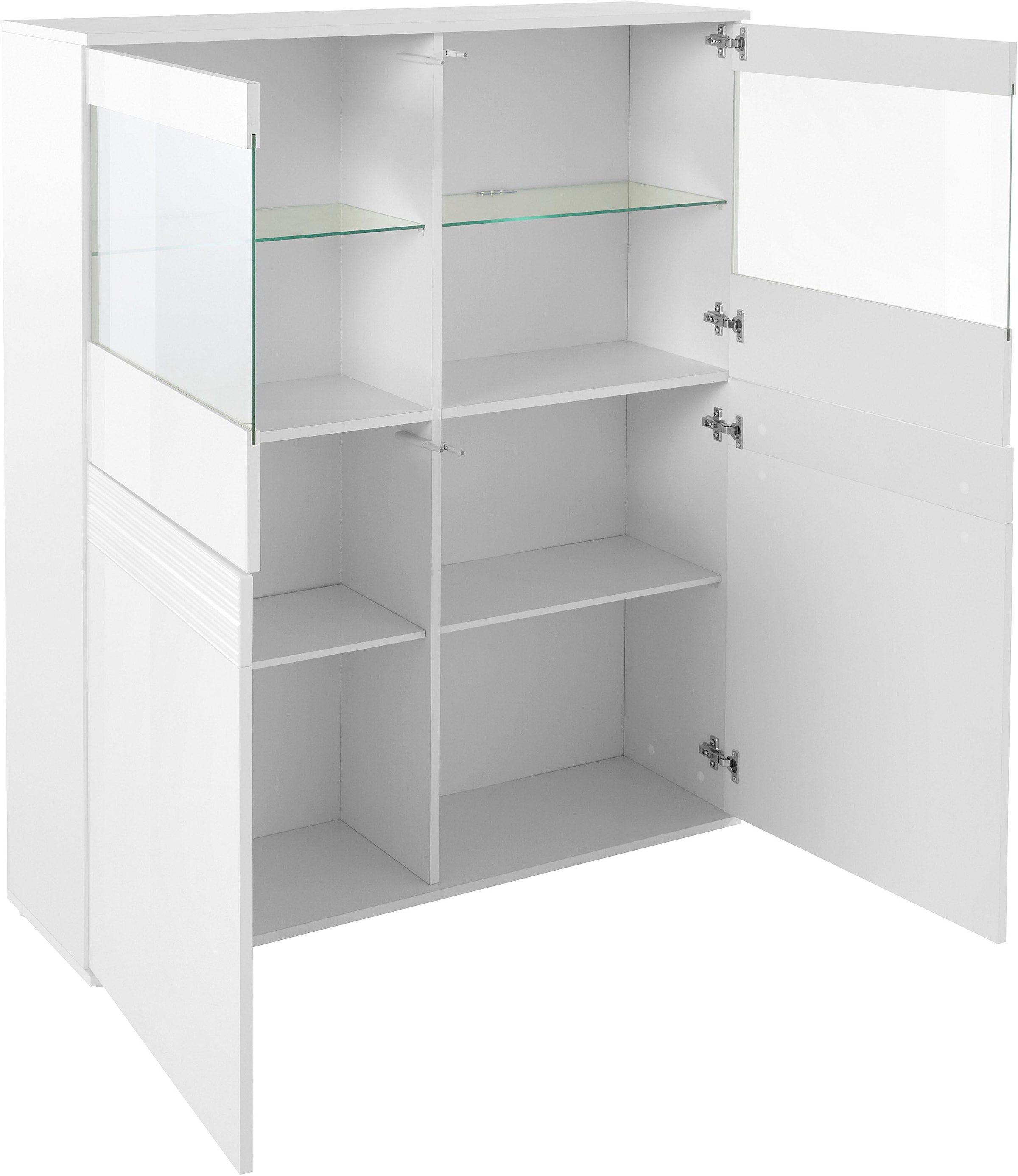 Vitrine Möbel borchardt 125 cm Höhe »Florenz«, auf Raten bestellen