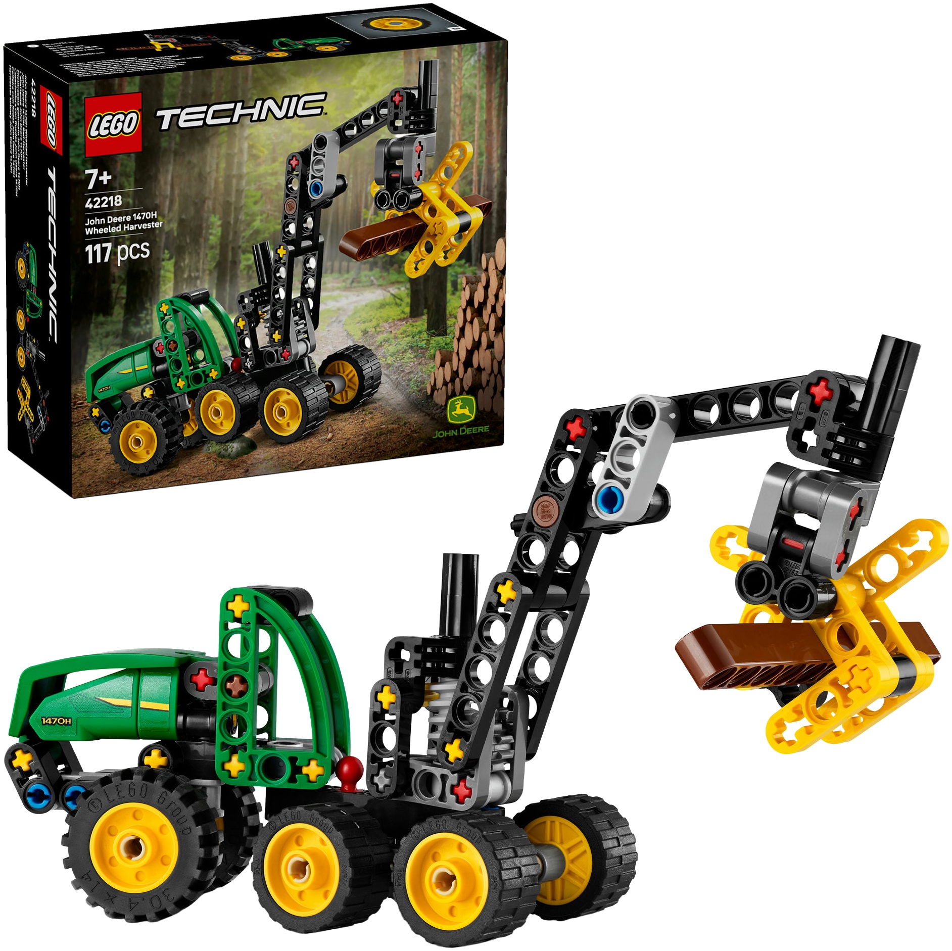 LEGO® Konstruktionsspielsteine »John Deere 1470H Rad-Harvester (42218), LEGO Technic« Made in Europe