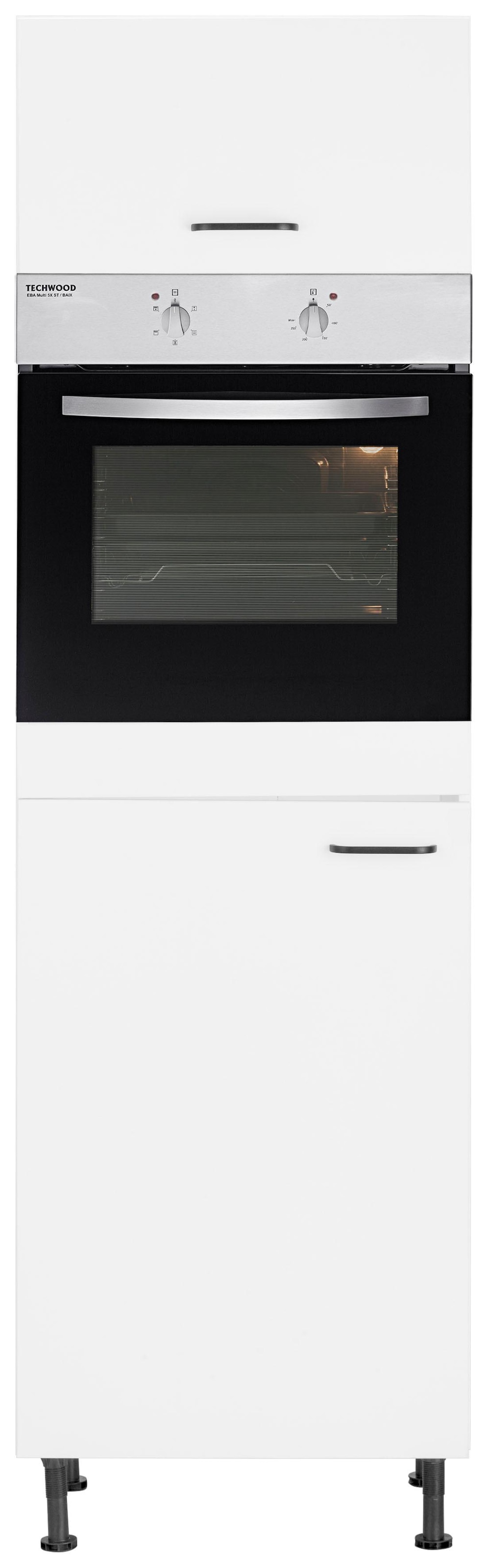 OPTIFIT Backofen/Kühlumbauschrank »Elga«, mit Soft-Close-Funktion, höhenverstellbaren Füßen, Breite 60 cm