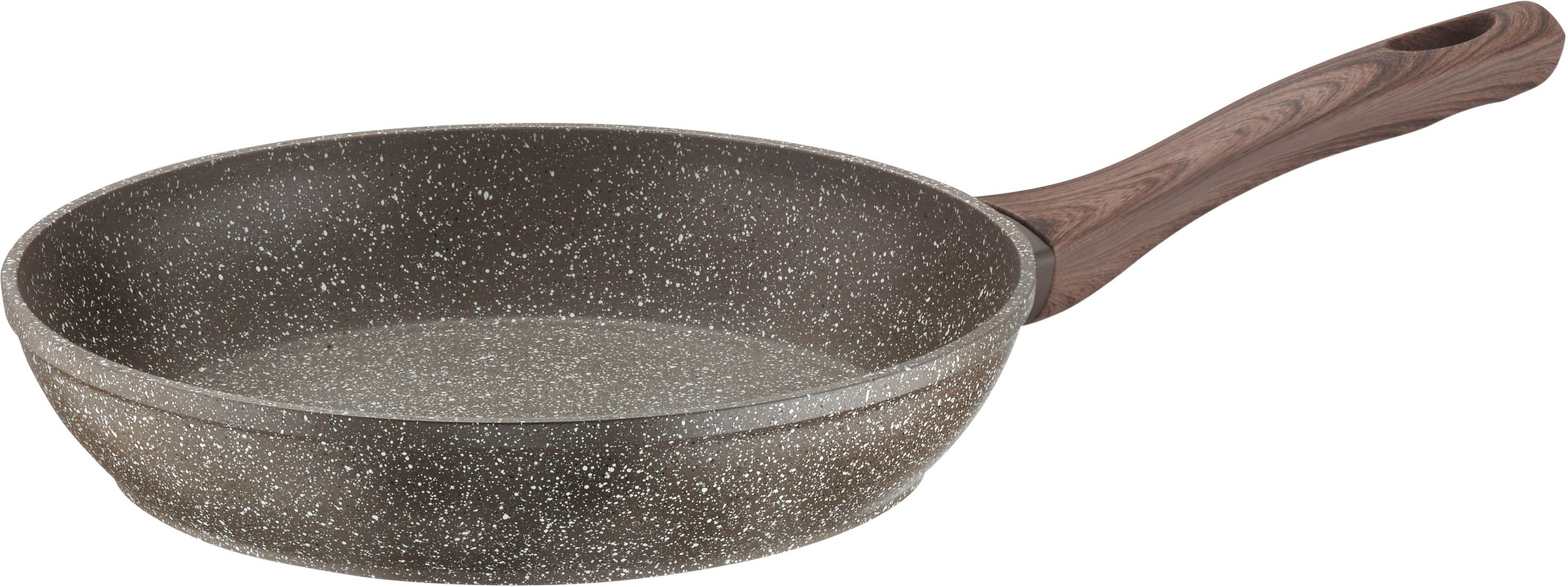PINTINOX Bratpfanne »Chalet«, Aluminium, (Set), Stein-Optik, Induktionsgeeignet, inkl. Glasdeckel