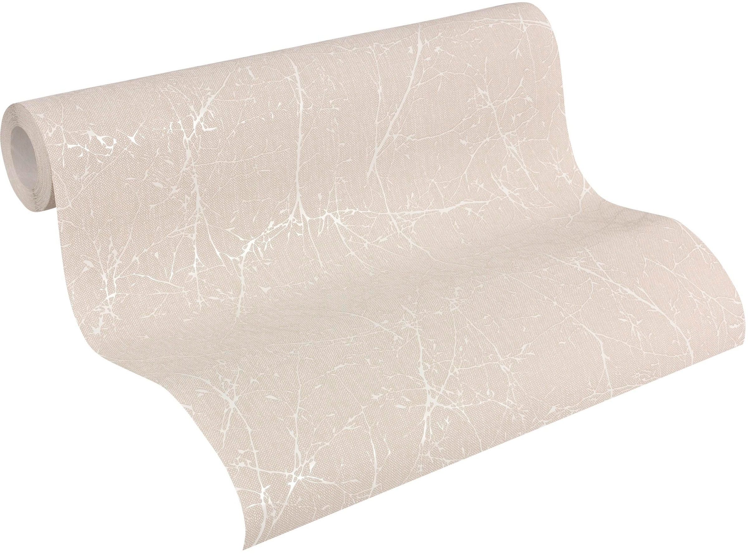 A.S. Création Vliestapete »Terra Tapete mit Ästen« matt strukturiert Natur-Tapete Landhaus Floral