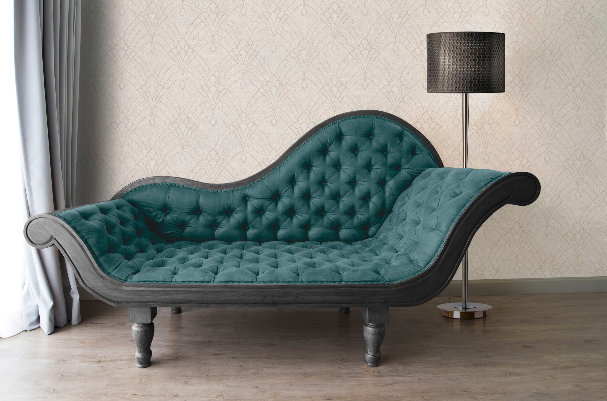 living walls Vliestapete »Mata Hari« Barock | orientalisch | ornamental leicht strukturiert Tapete Orientalisch Tapeten Wohnzimmer Schlafzimmer Küche lau raun