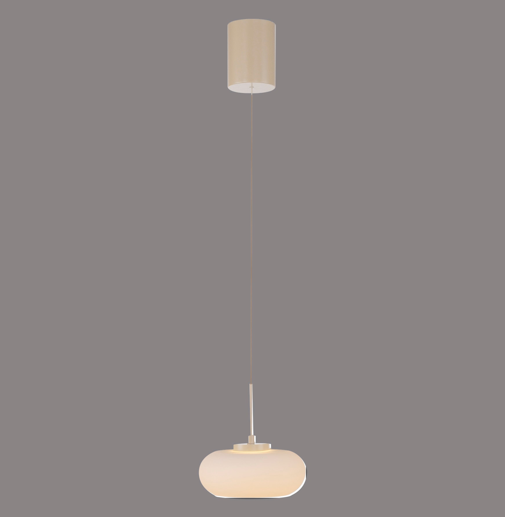 SCHÖNER WOHNEN-Kollektion LED Pendelleuchte »RIVERA« LED-Board 1 Stk. Warmweiß Modernes Design, warmweiß, dimmbar & höhenverstellbar in Sandbrise