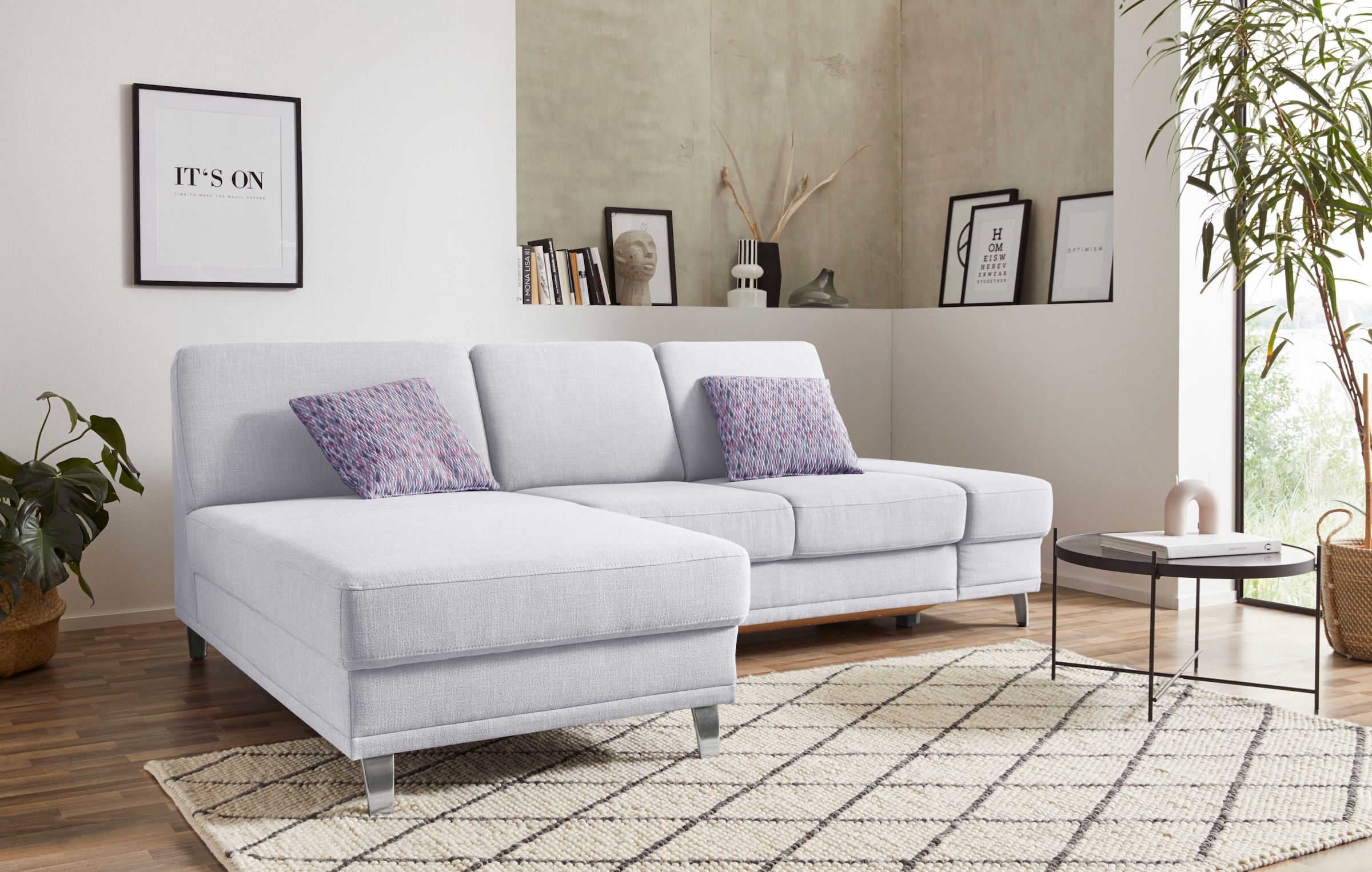 sit&more Ecksofa »Clio L-Form« wahlweise mit Bettfunktion oder Vorziehsitz günstig online kaufen