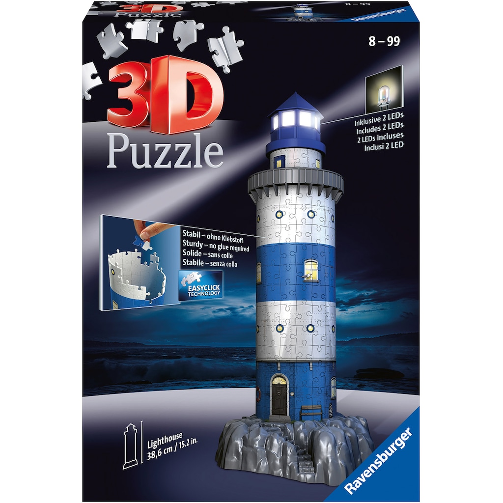 Ravensburger 3D-Puzzle »Leuchtturm bei Nacht«