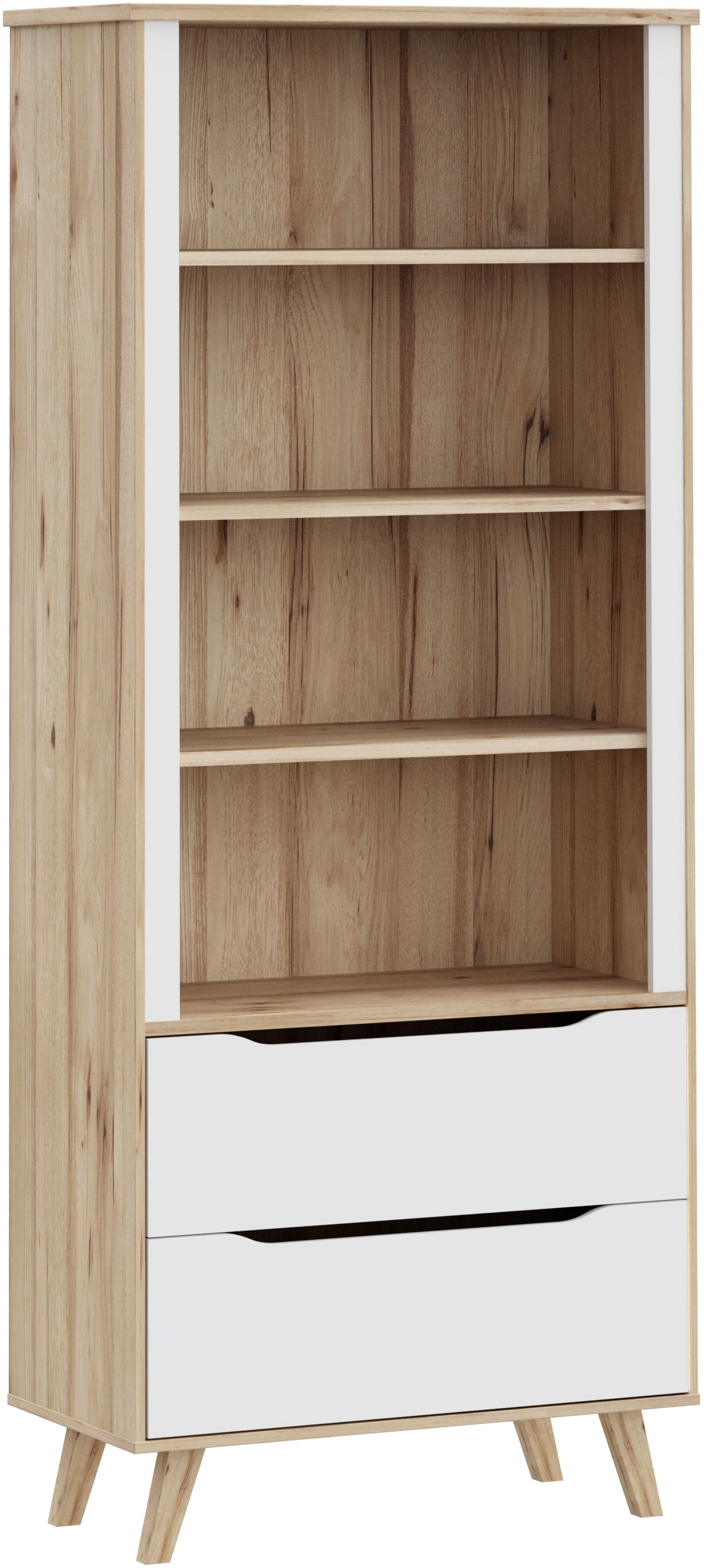 FORTE Wandregal »Vankka Regal 2 Schubkästen« B/H/T 84,7/201,5/41,7 cm, Rega günstig online kaufen