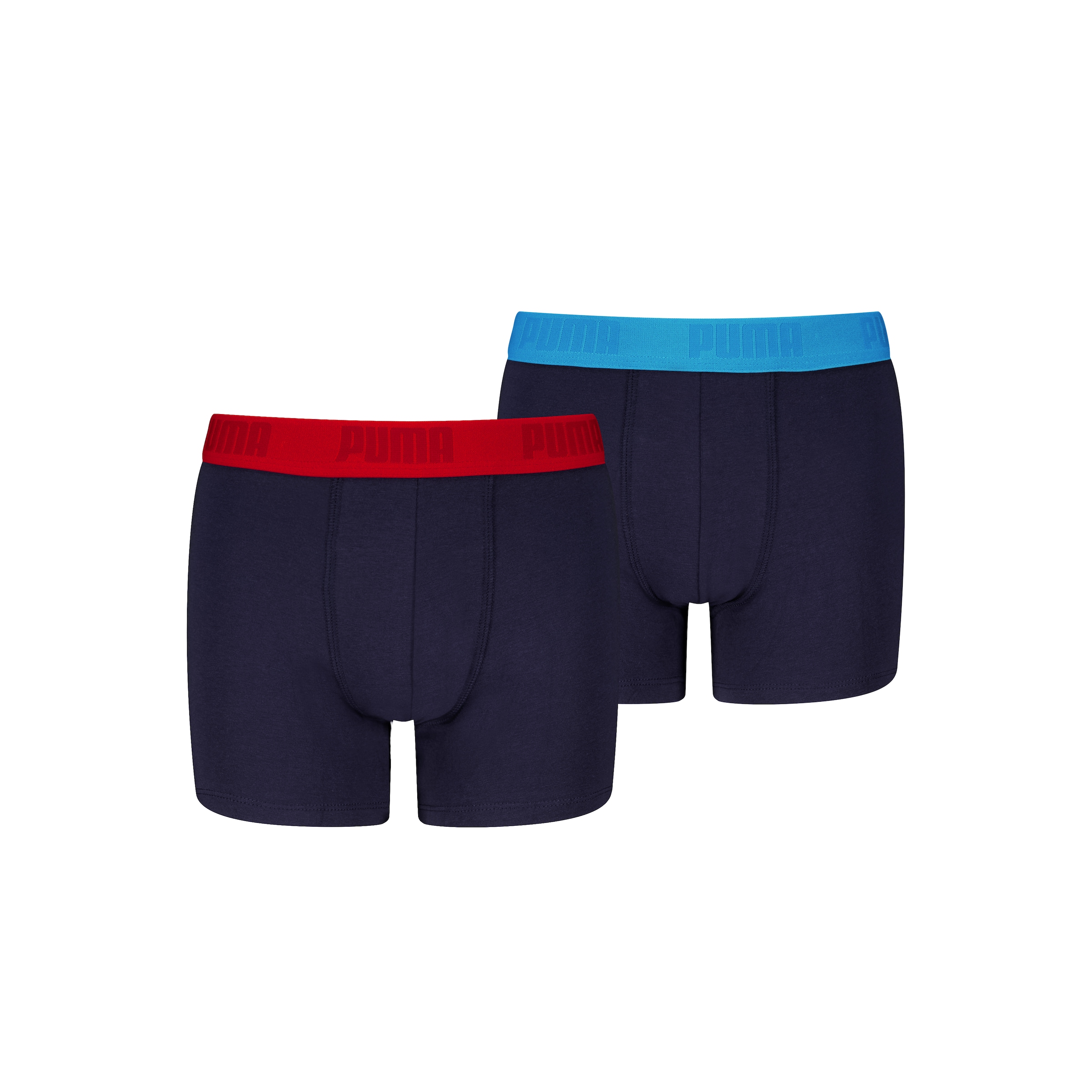 PUMA Boxershorts »PUMA BOYS EVERYDAY BASIC BOXERS 2P« 2er Pack,  Boys, mit Logobund, elastisch
