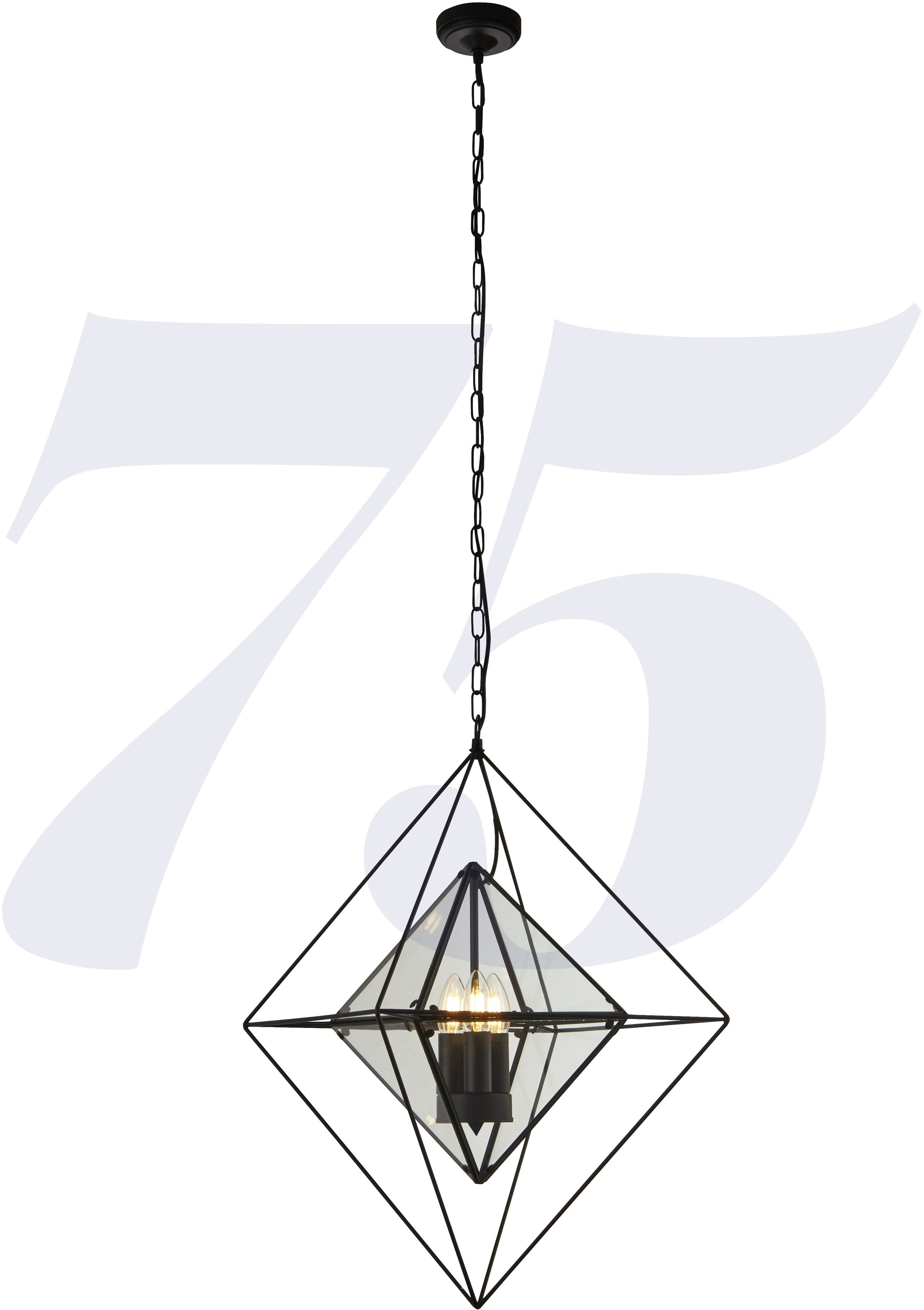 Searchlight Hängeleuchte »Hängeleuchte Diamond, 3-flammig« E14 1 Stk. Minim günstig online kaufen