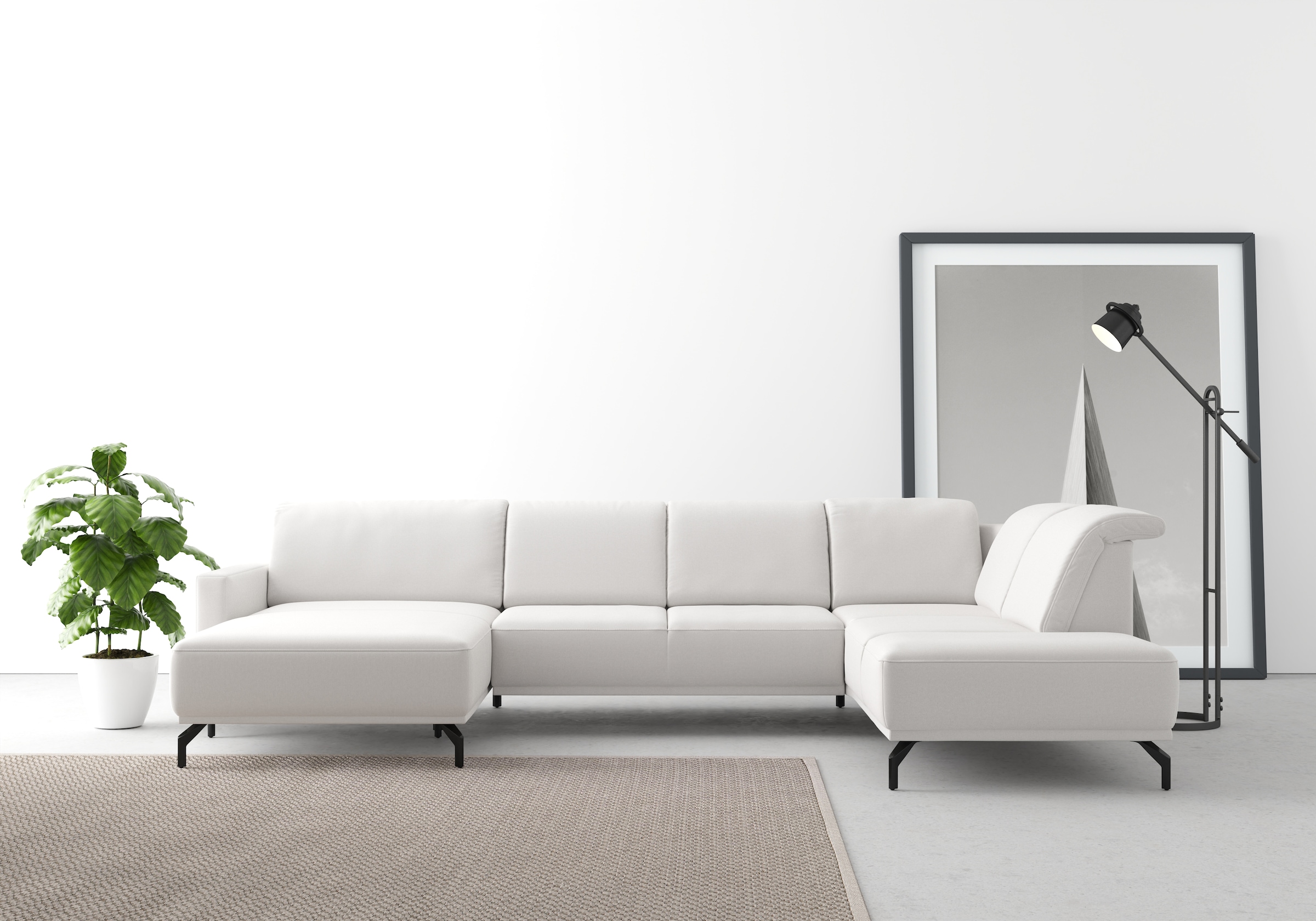 sit&more Wohnlandschaft »Bailando U-Form« wahlweise mit Kopfteilverstellung günstig online kaufen