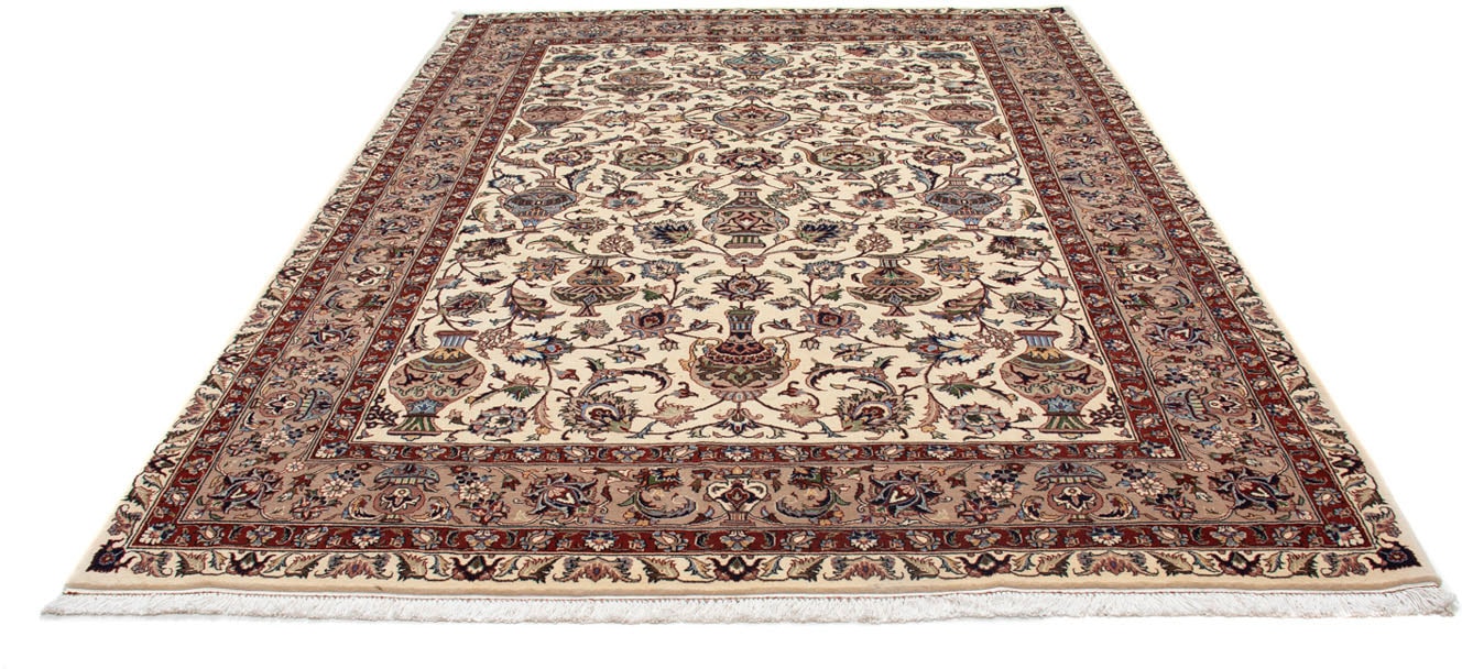 morgenland Wollteppich »Kaschmar Blumenmuster Beige 288 x 205 cm«, rechteck günstig online kaufen