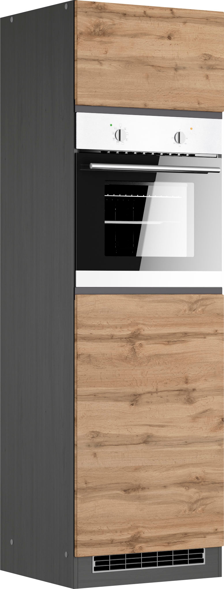 KOCHSTATION Backofen/Kühlumbauschrank »KS-Riesa«, Breite 60 cm, MDF-Fronten