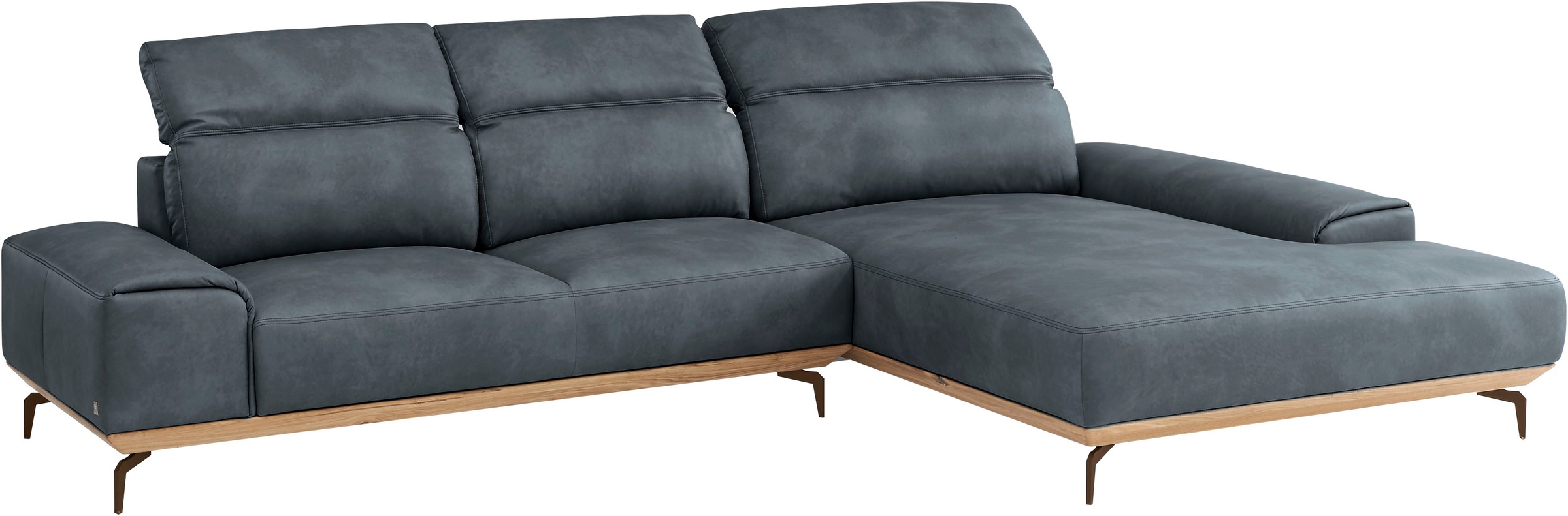 Musterring Wohnlandschaft »MR 2490«, Bronze-Fuß, Sitzhöhe 48cm, wahlweise mit Funktionen, Maße 342 x 207 cm
