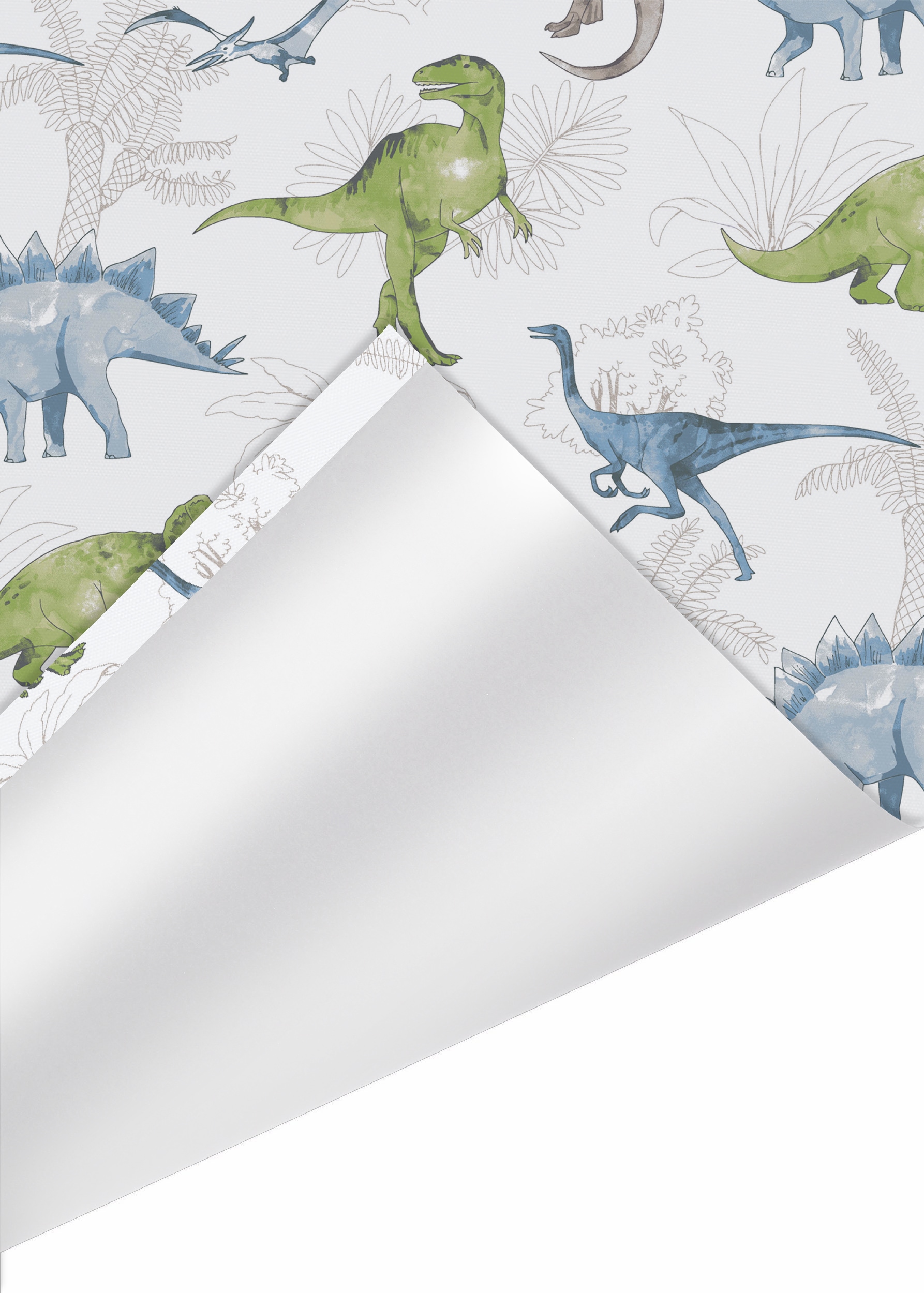 Lüttenhütt Rollo »DINO«, verdunkelnd, Blendschutz-Sichtschutz-Verdunkelung, ohne Bohren, freihängend, Fixmaß, Klemmfix, DINO, Kinderrollo -NEUHEIT!