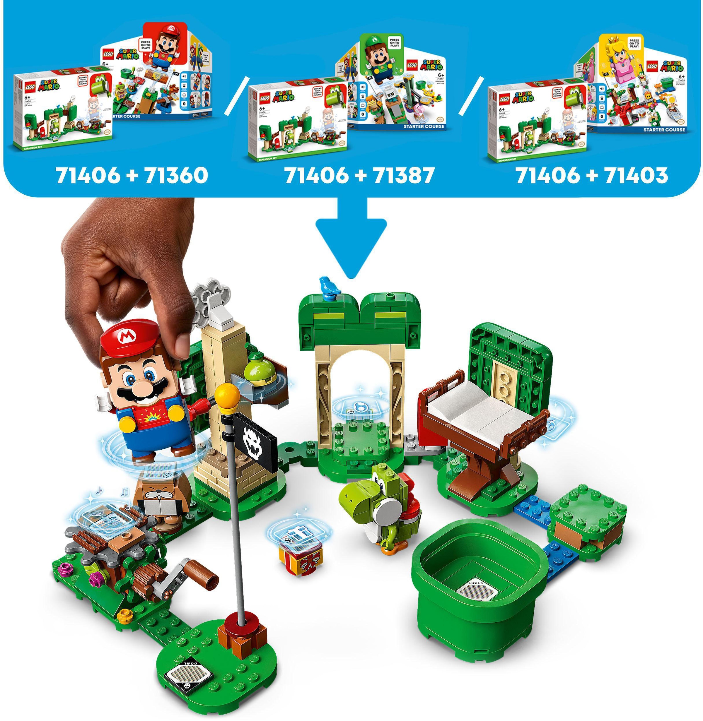 LEGO® Konstruktionsspielsteine »Yoshis Geschenkhaus – Erweiterungsset (71406), LEGO® Super Mario«, (246 St.), Made in Europe