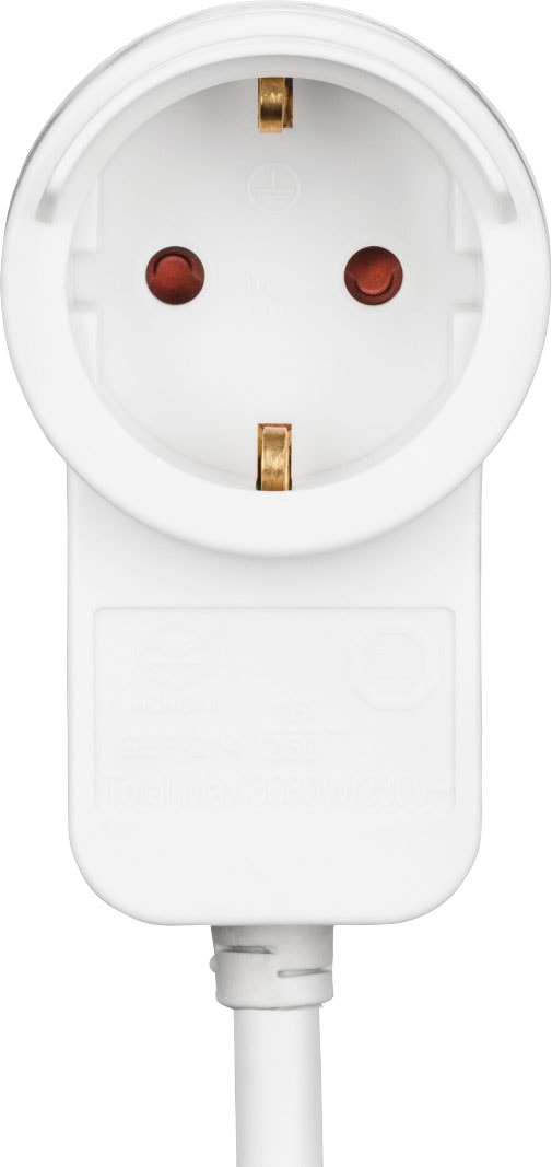 Hama Verlängerungskabel, Typ F (Schuko), Typ F (Schuko), 300 cm, Schutzkontakt, Zusatzsteckdose, Strom-Verlängerungskabel