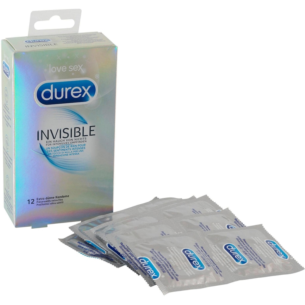 durex Kondome »Invisible«, (Packung, 12 St.), extra dünn