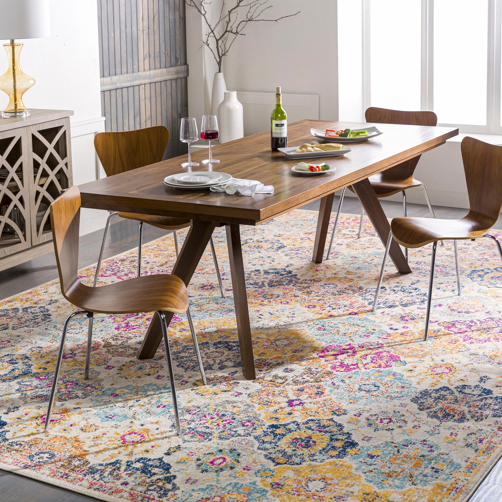 Bild von Surya Teppich »SICILY«, rechteckig, Boho Kurflor Orientteppich, Wohnzimmer, Schlafzimmer