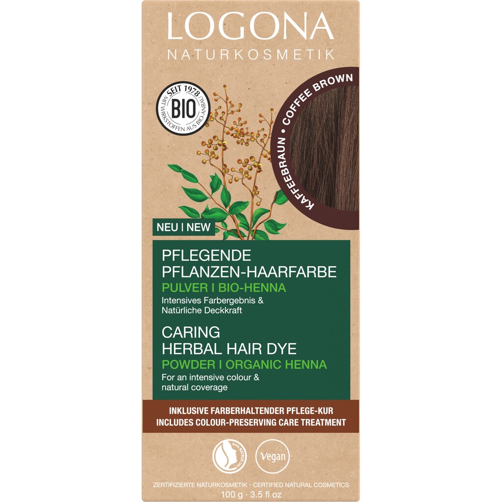 LOGONA Haarfarbe »Pflanzen-Haarfarbe Pulver«