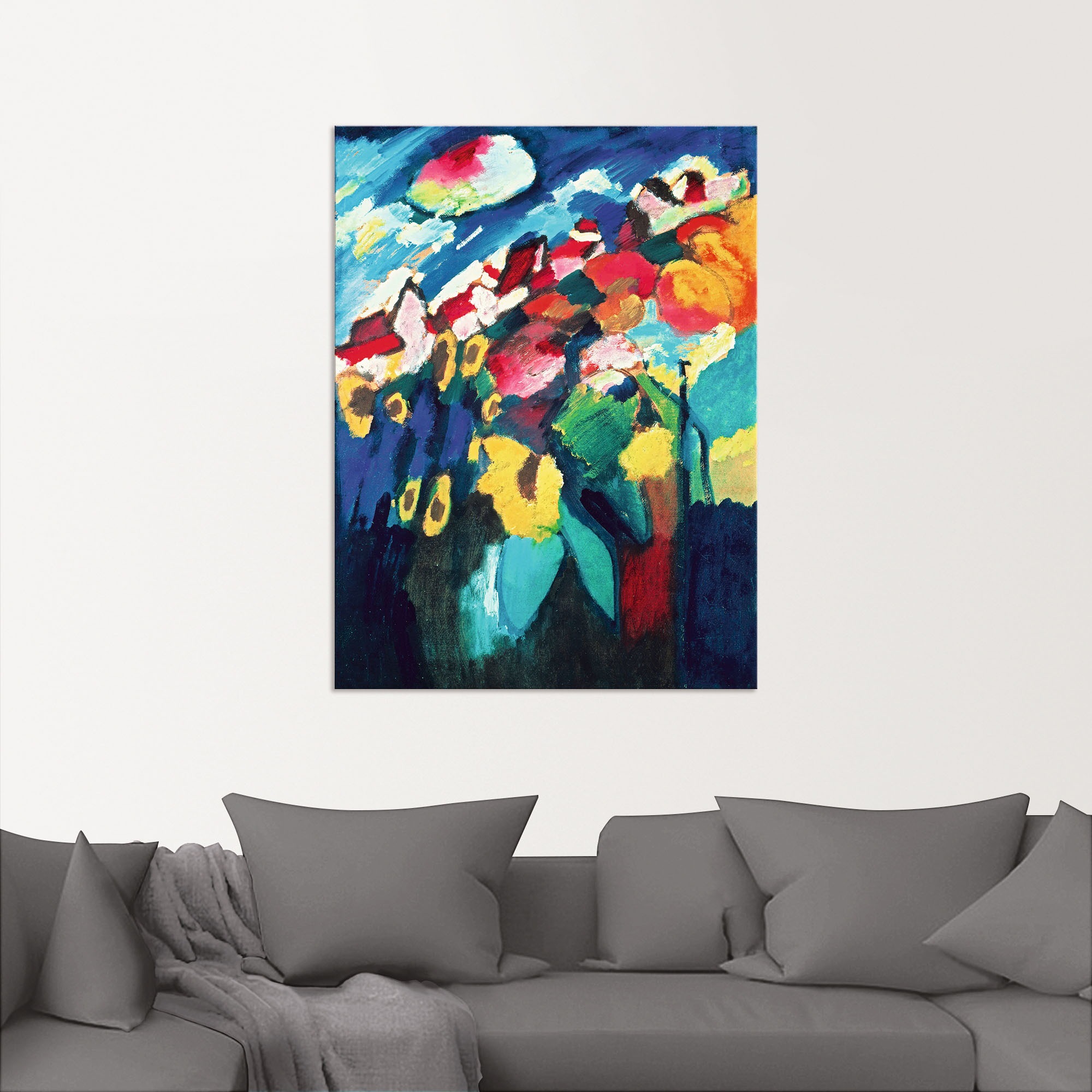 Artland Wandbild »Murnau, Garten II. 1910«, Gegenstandslos, (1 St.), als Alubild, Leinwandbild, Wandaufkleber oder Poster in versch. Größen
