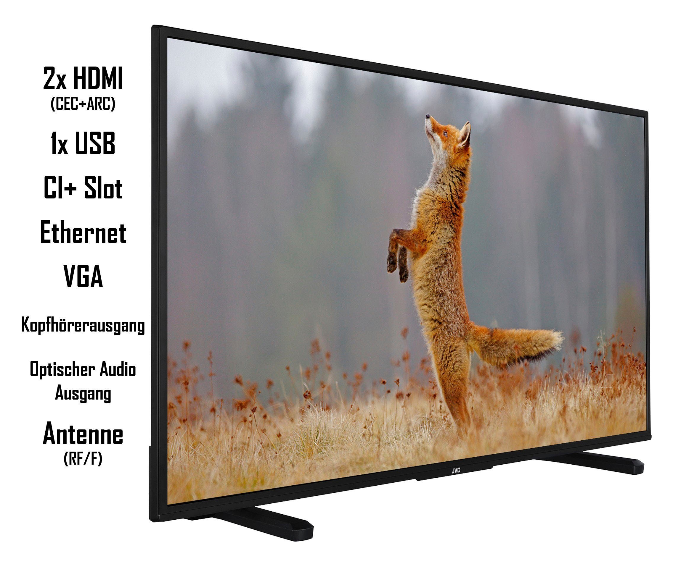 Smart-TV 139 4K Zoll, Ultra »LT-55VU2255«, HD, cm/55 Raten bestellen JVC LED-Fernseher auf