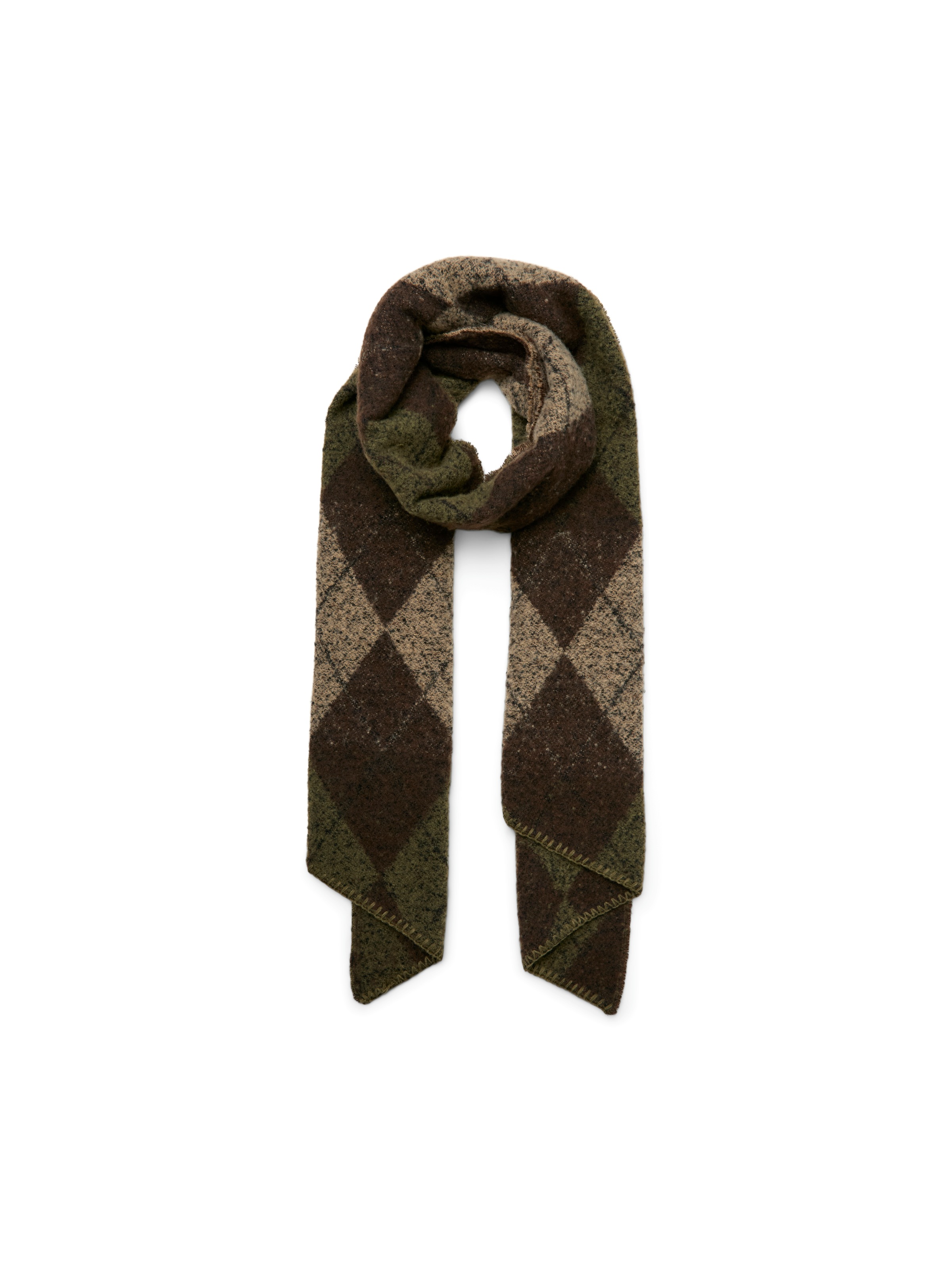 VERO MODA Schal »VMCASSY DETAIL SCARF NOOS« Grape Leaf Checks:MERMAID/SILVER MINK/BIRCH
