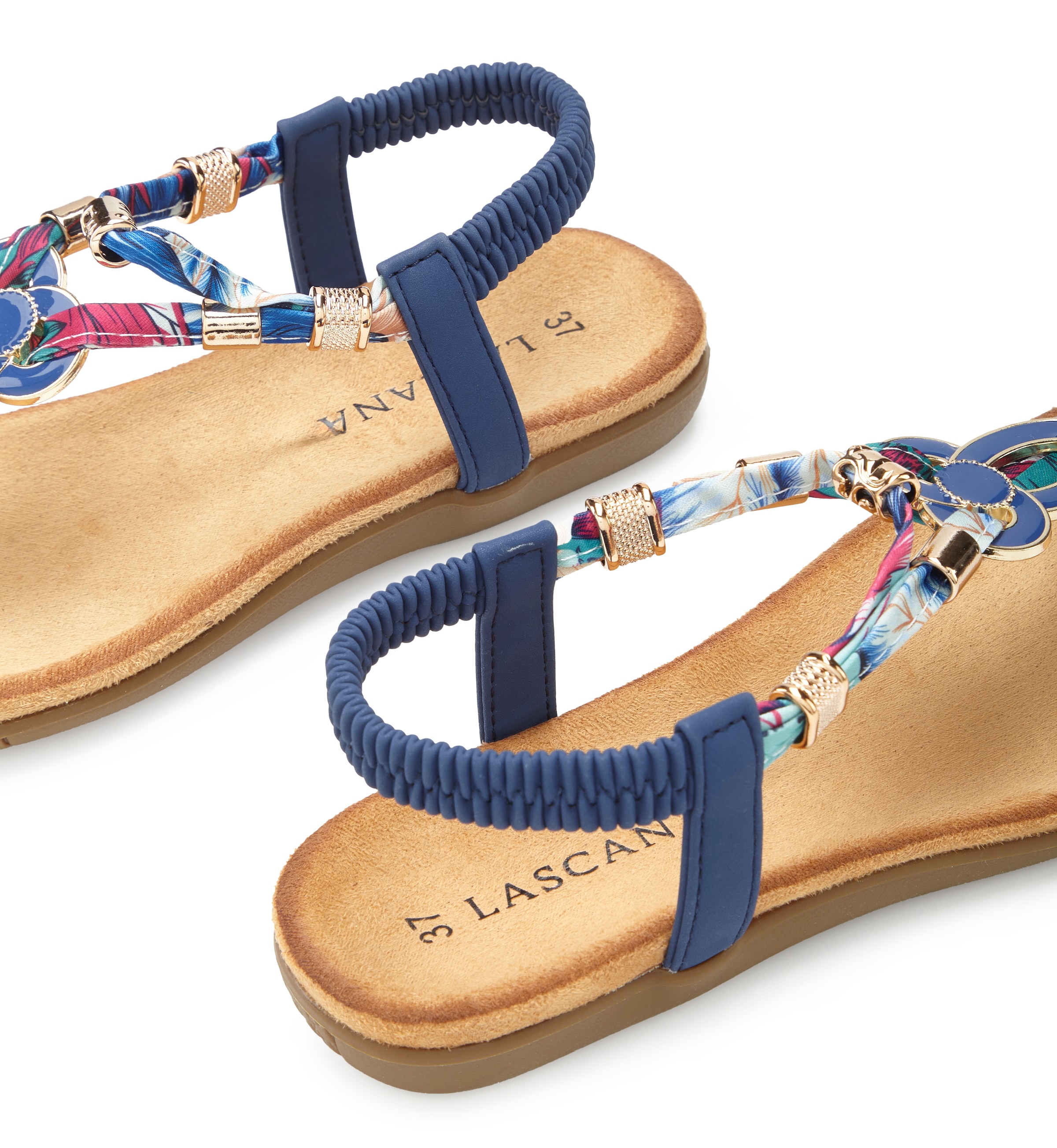LASCANA Zehentrenner »Sommerschuh, offener Schuh, Sandalette,«  Sandale, Pantolette mit Stretcheinsatz