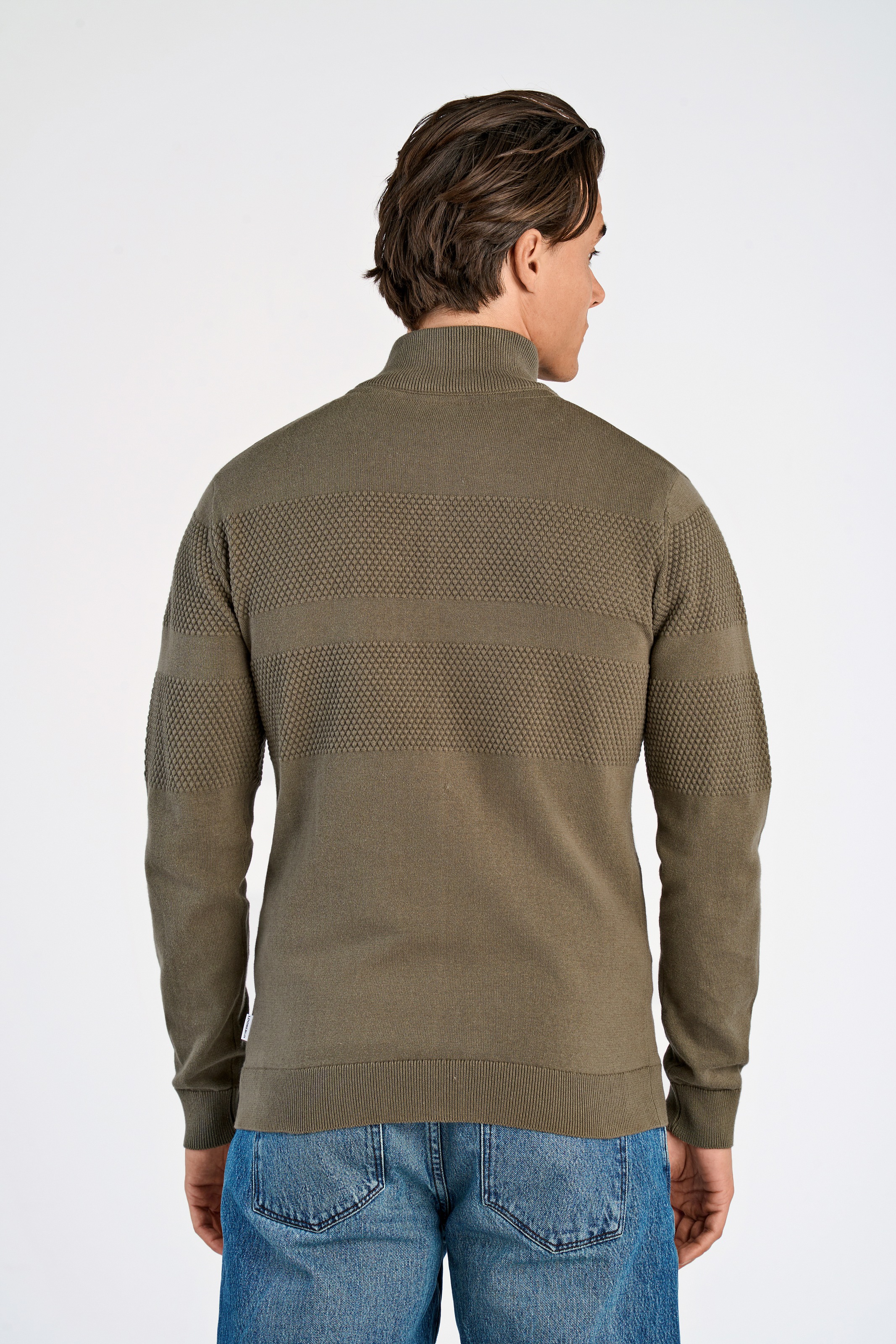LINDBERGH Strickjacke mit Stehkragen und Reißverschluss